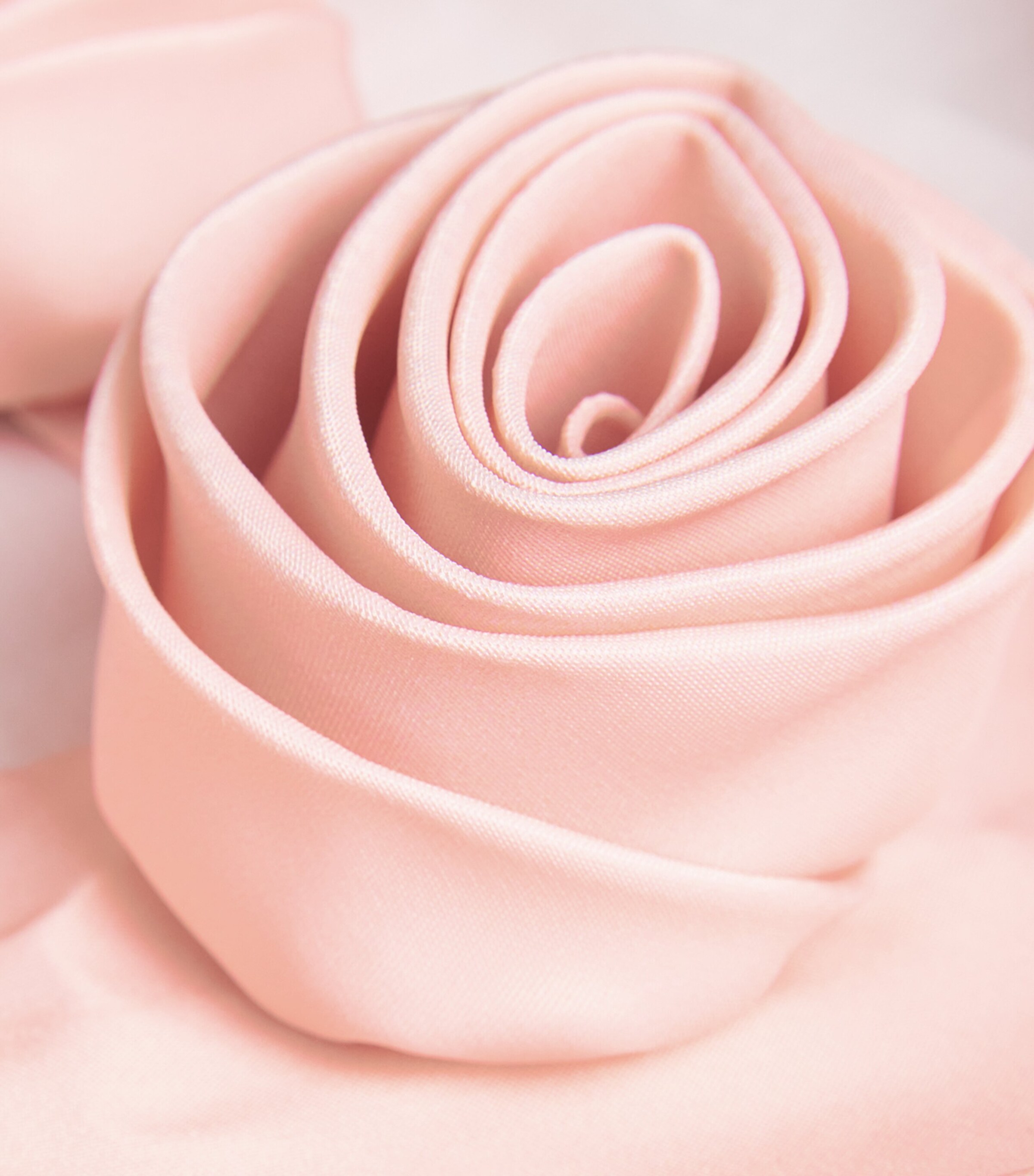 Mama Luma Satin Rosebud Top (3-12 Years) Pastel Salmon Image 3