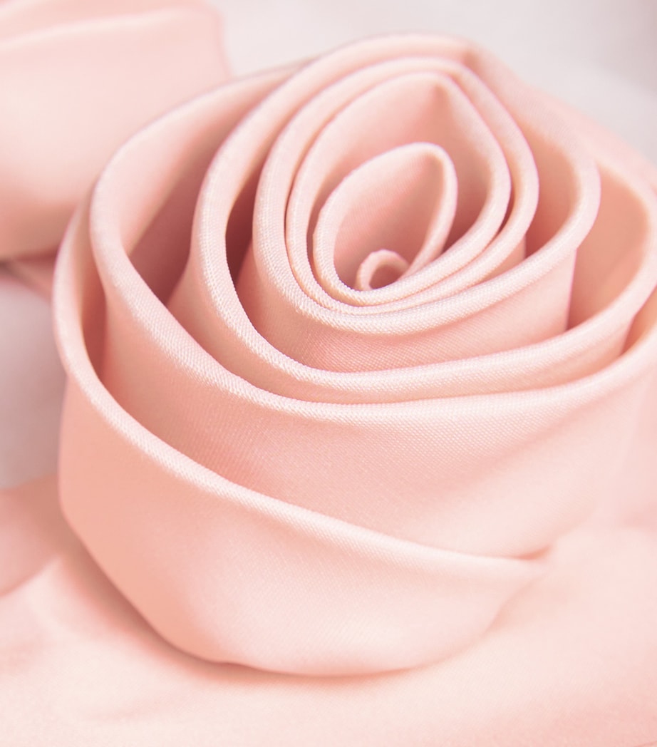 Mama Luma Satin Rosebud Top (3-12 Years) Pastel Salmon Image 3