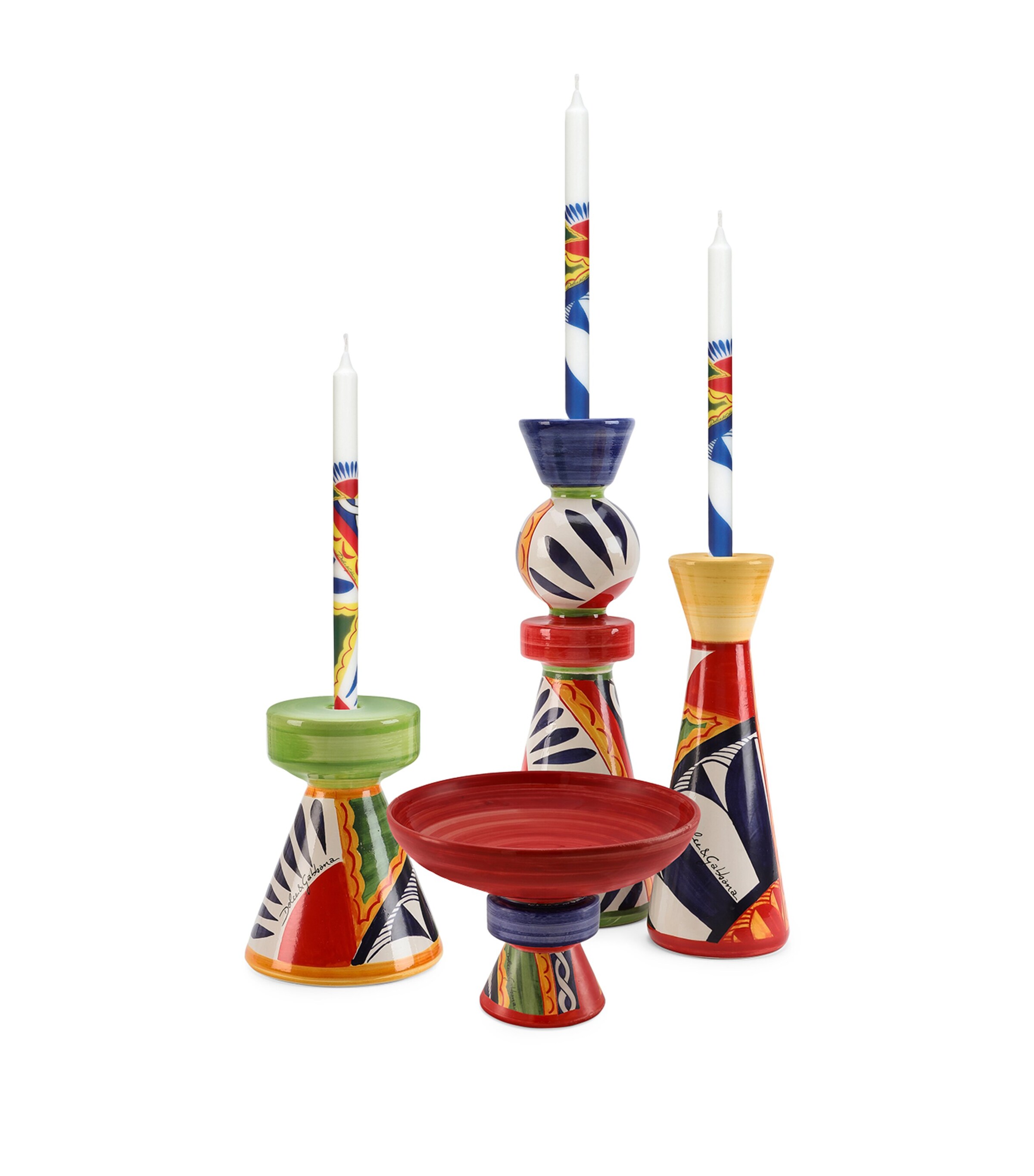 Medium Ceramic Candle Holder UC036-CARRETTO Image 4