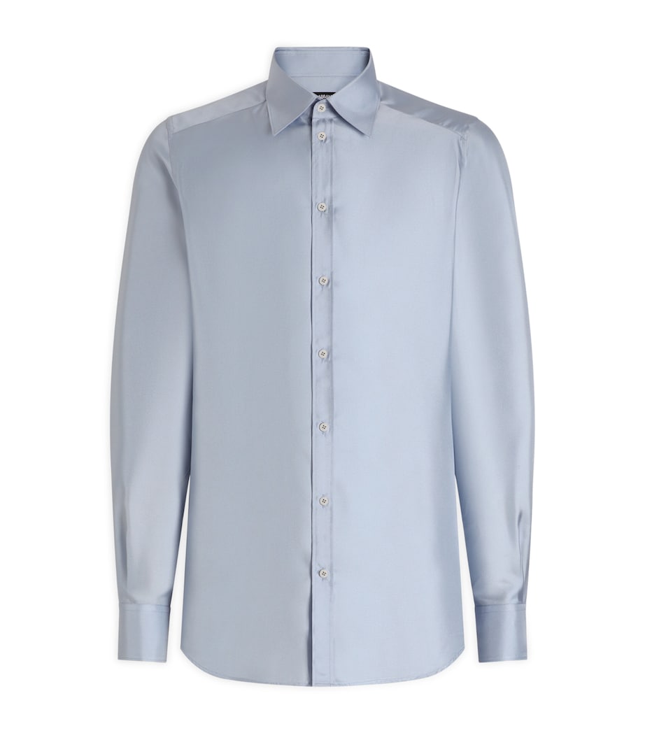 Silk Dress Shirt B1581-SKY BLUE Image 1