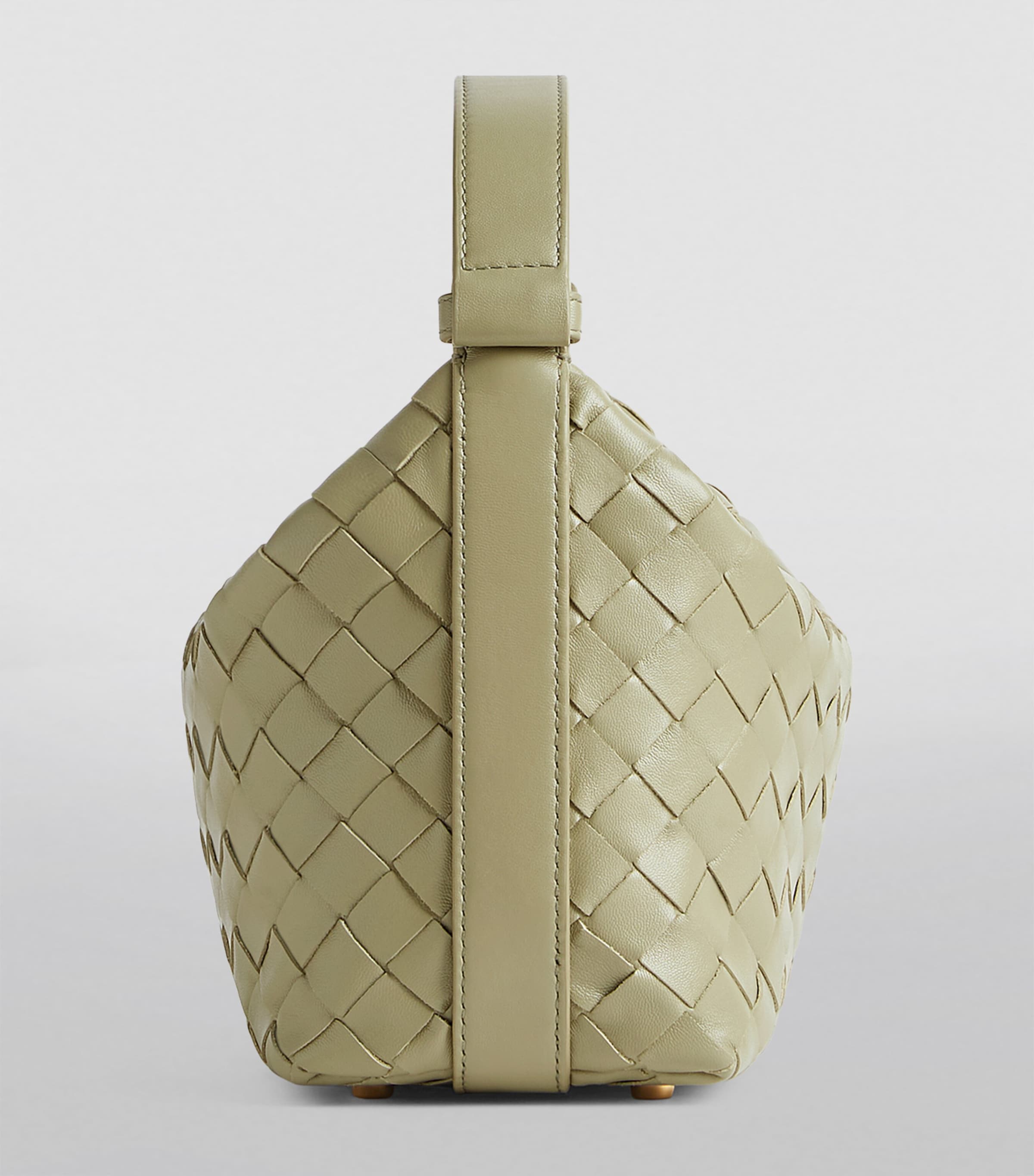 Bottega Veneta Mini Leather Wallace Top-Handle Bag | Harrods US