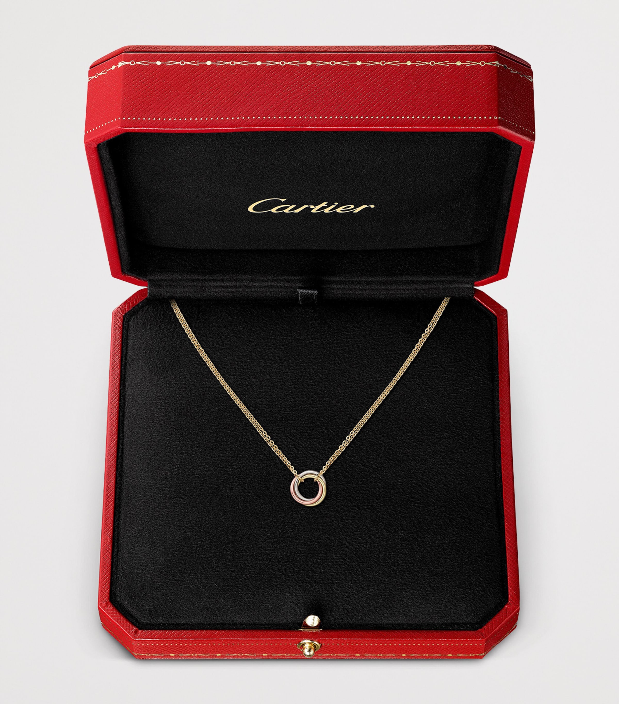 Mini Mixed Gold Trinity Necklace MIXED GOLD Image 7