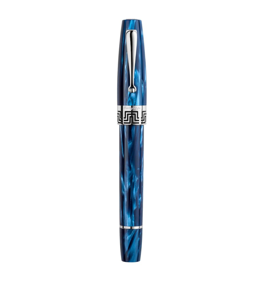 Sterling Silver-Trim Extra 30 Fountain Pen BLUE Image 3