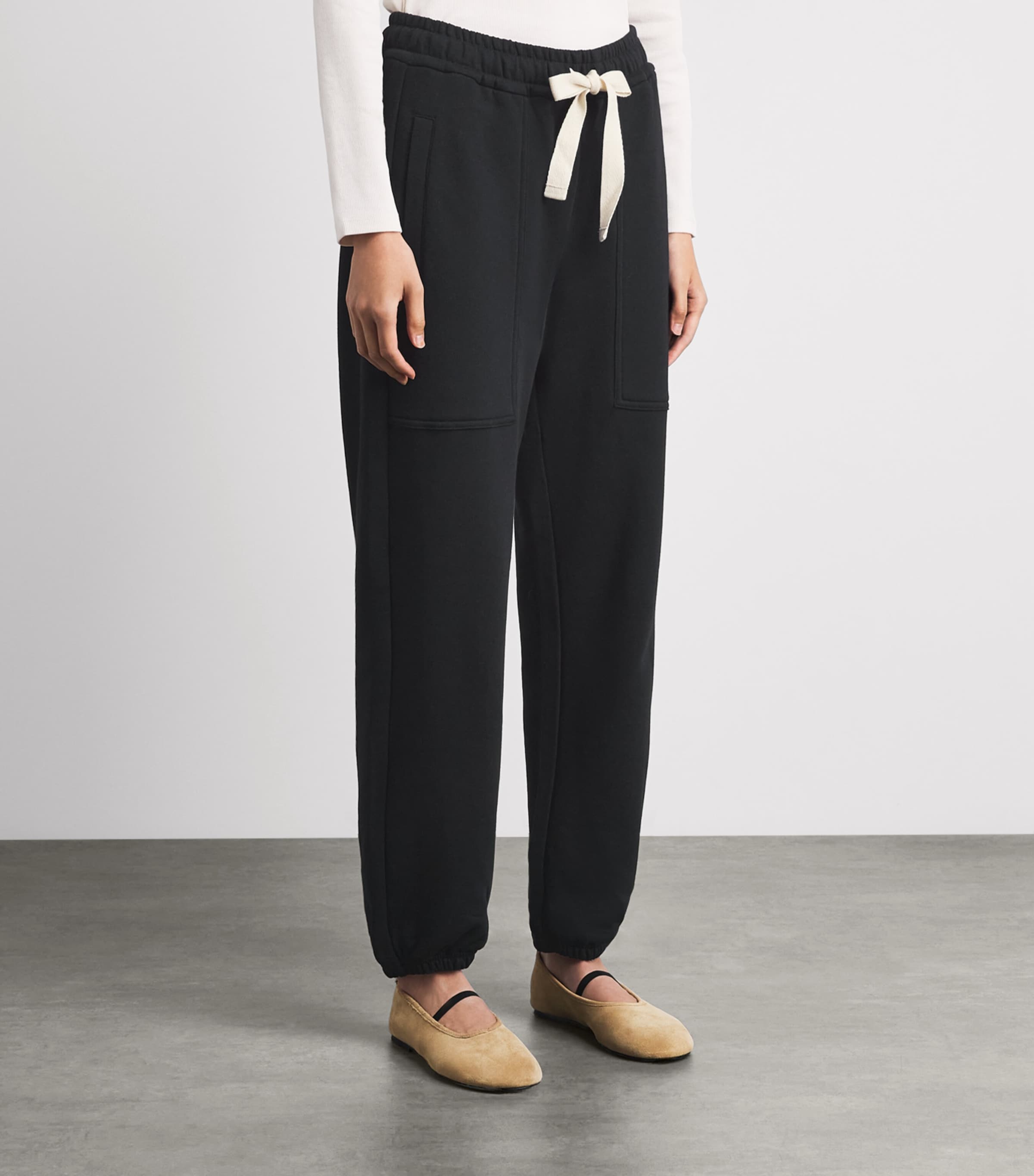 ME+EM Womens Cotton-Blend Sweatpants Black Image 4