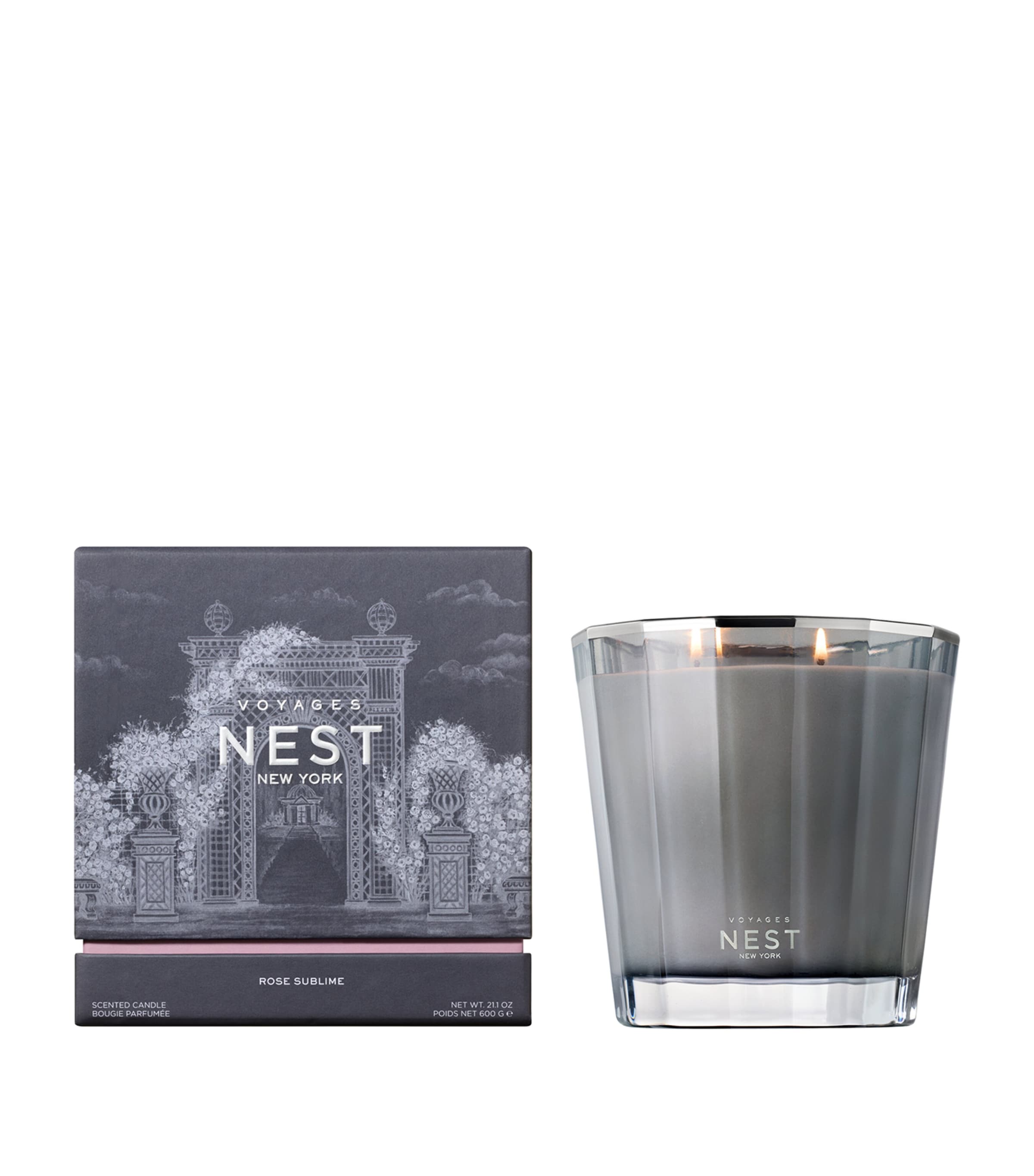 NEST New York VOYAGES Rose Sublime 2-Wick Candle (600g) | Home Accessories | Candles | Designers | NEST New York