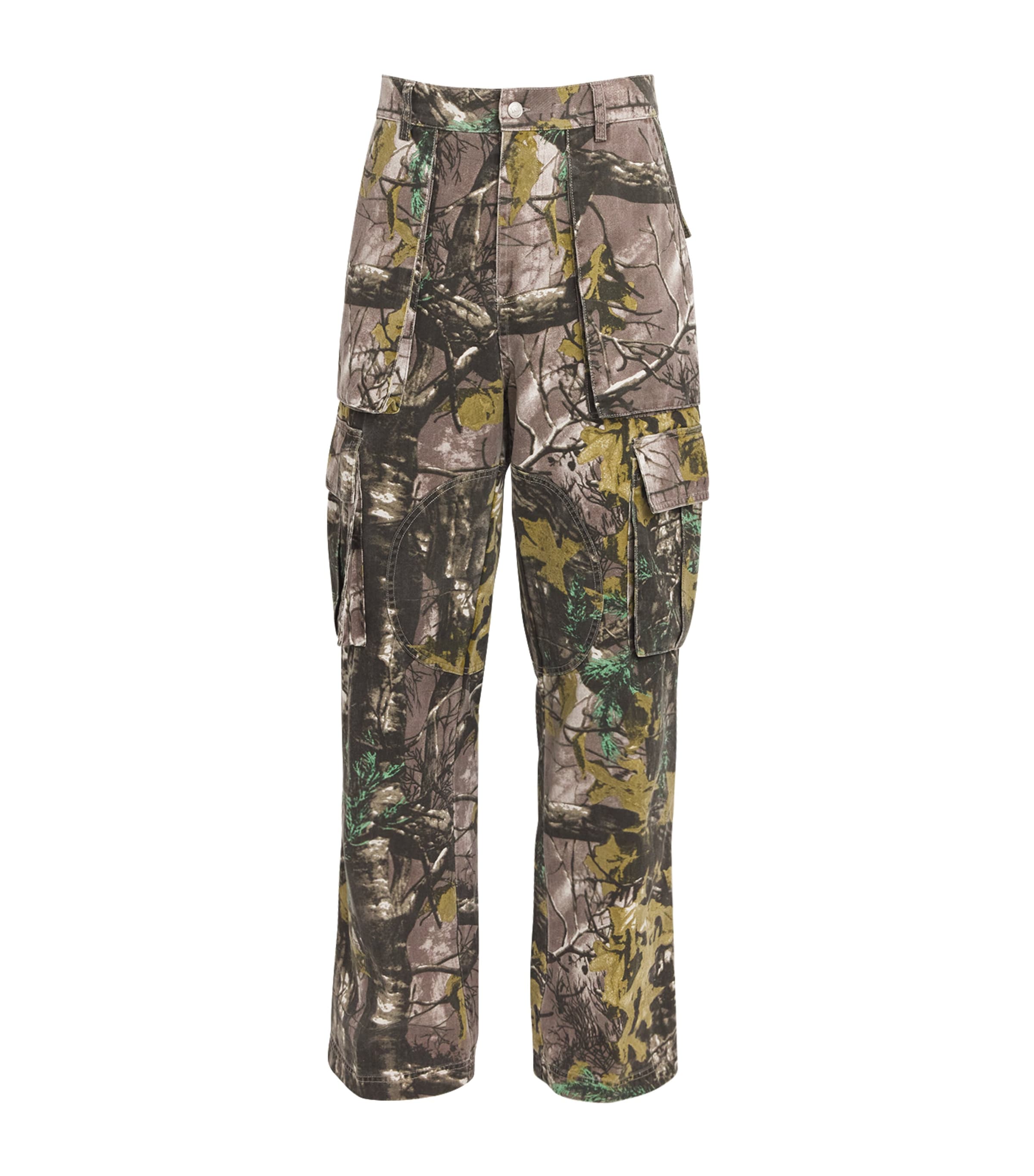 Shop Nahmias Camouflage Cargo Trousers In Green