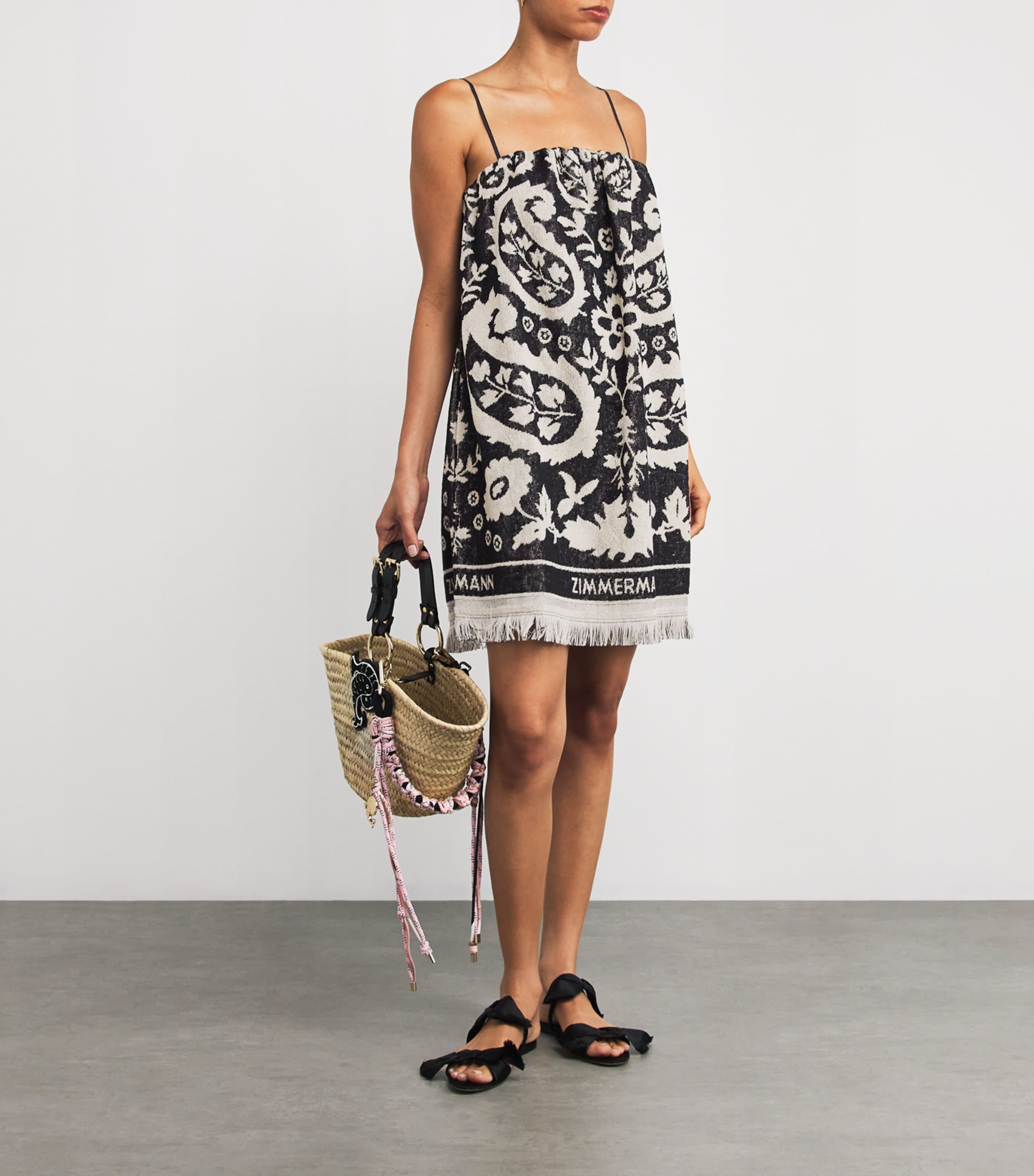 Zimmermann Cotton Towelling Coco Mini Dress | Harrods US