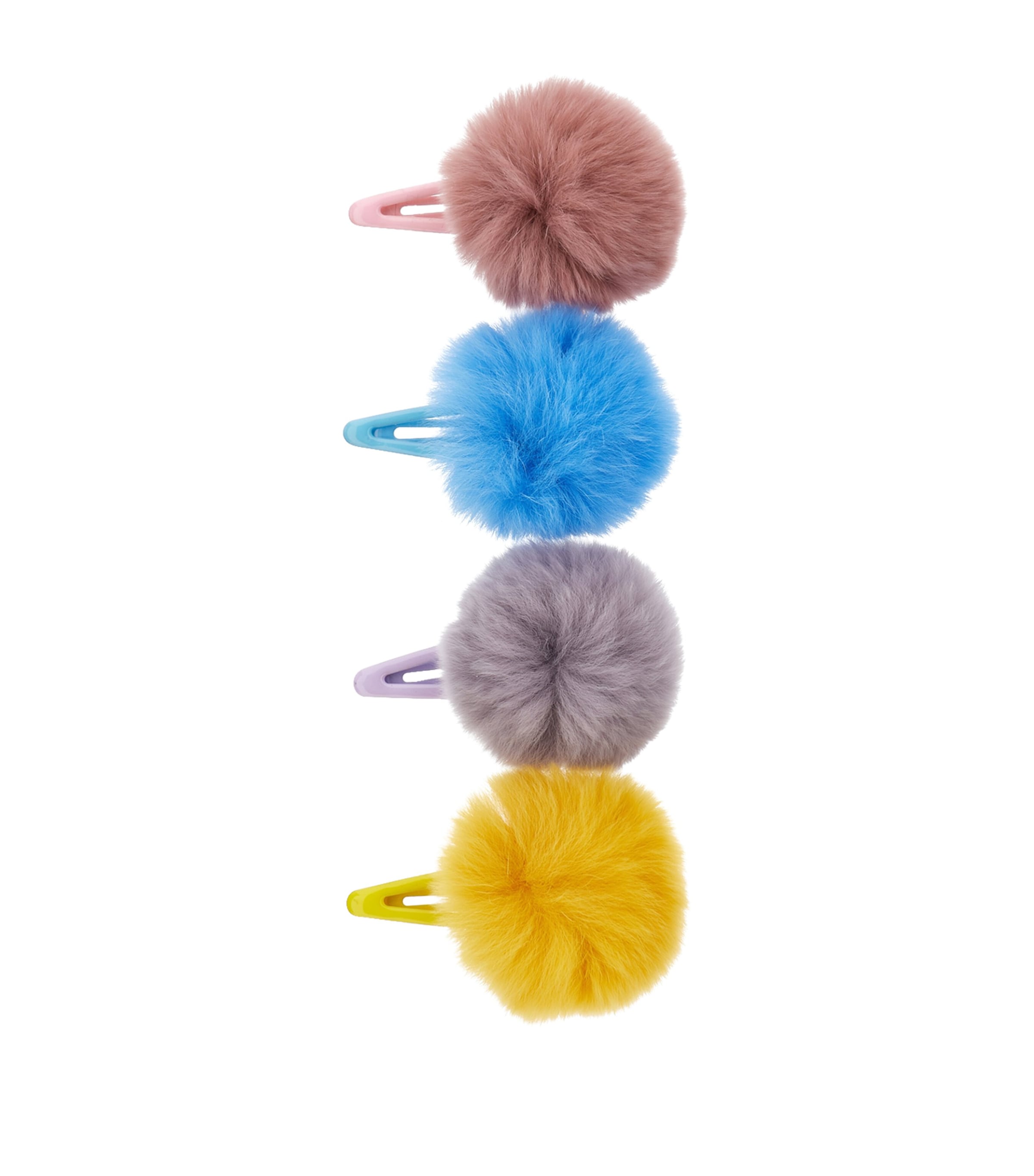 Pom-Pom Hair Clips MULTICOLOR Image 1