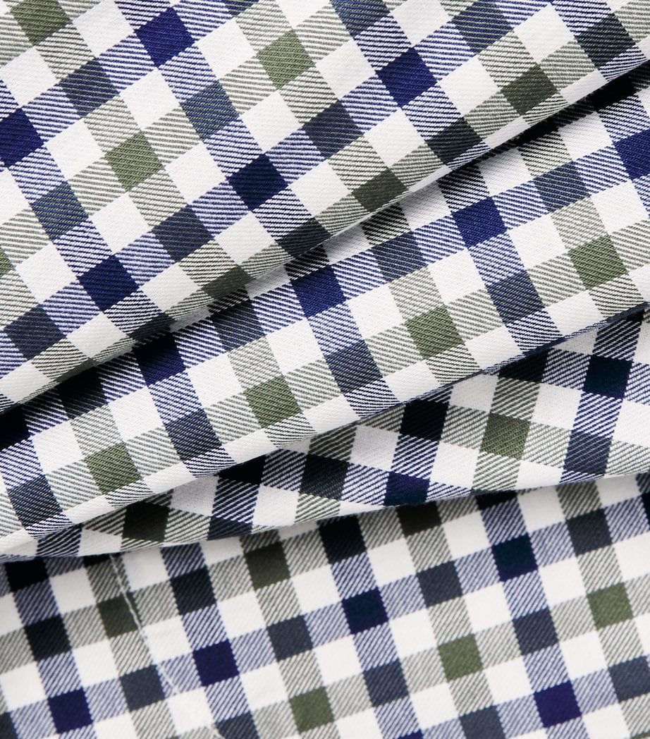 Purdey Mens Cotton Check Shirt Forest Green Image 6