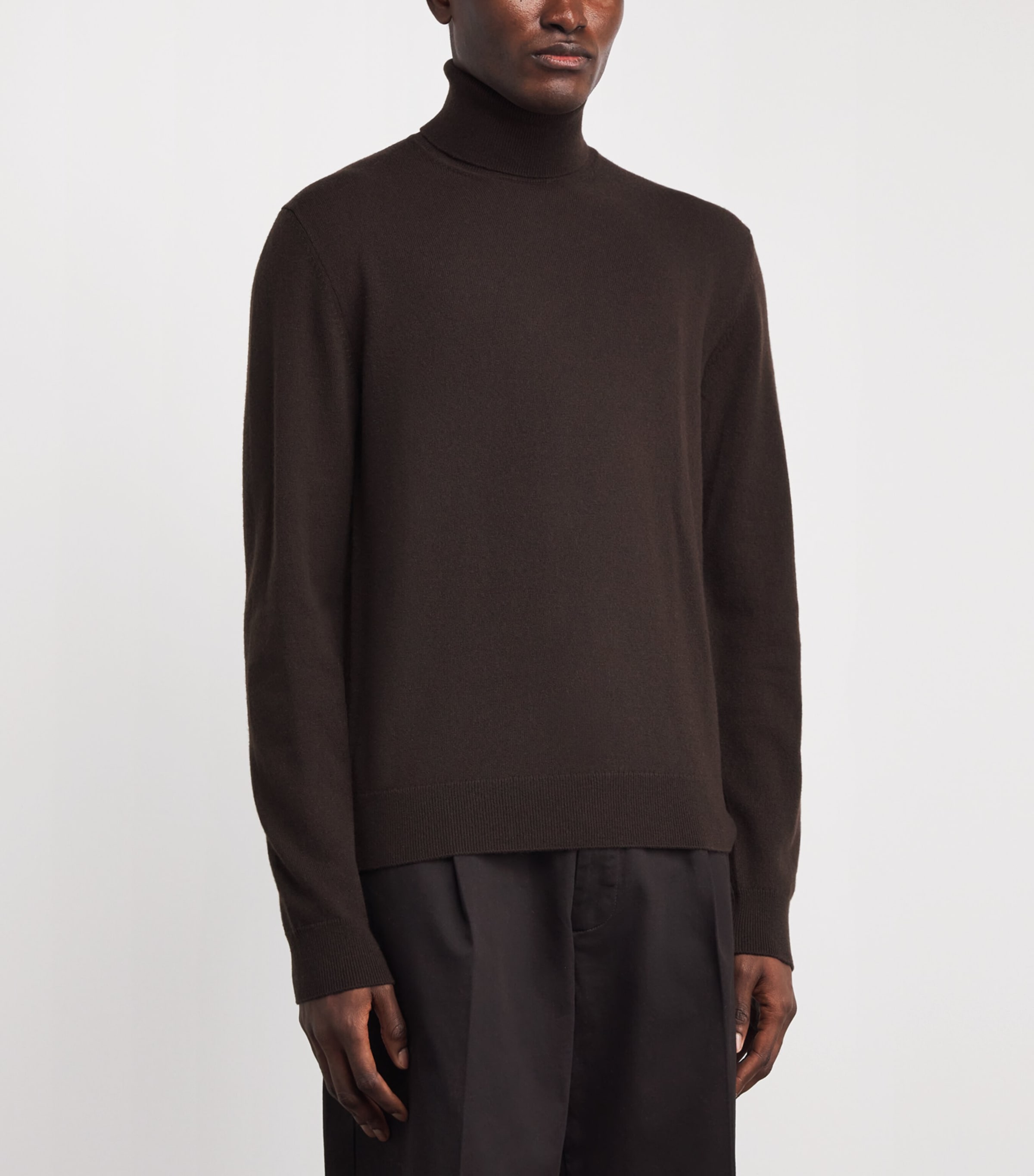 Cashmere Rollneck Sweater BROWN Image 3