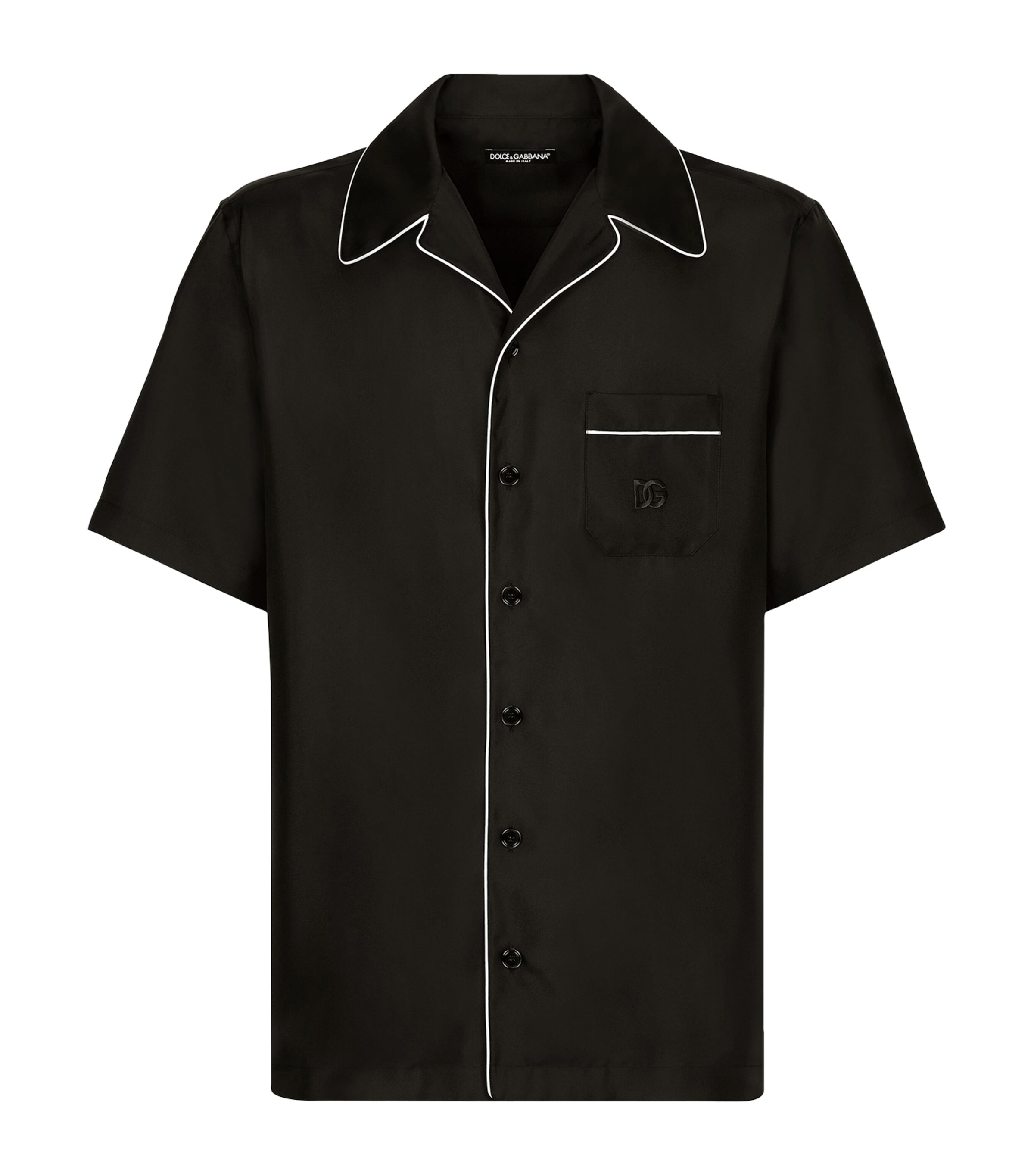 Dolce & Gabbana Silk Short-Sleeve Shirt | Harrods US
