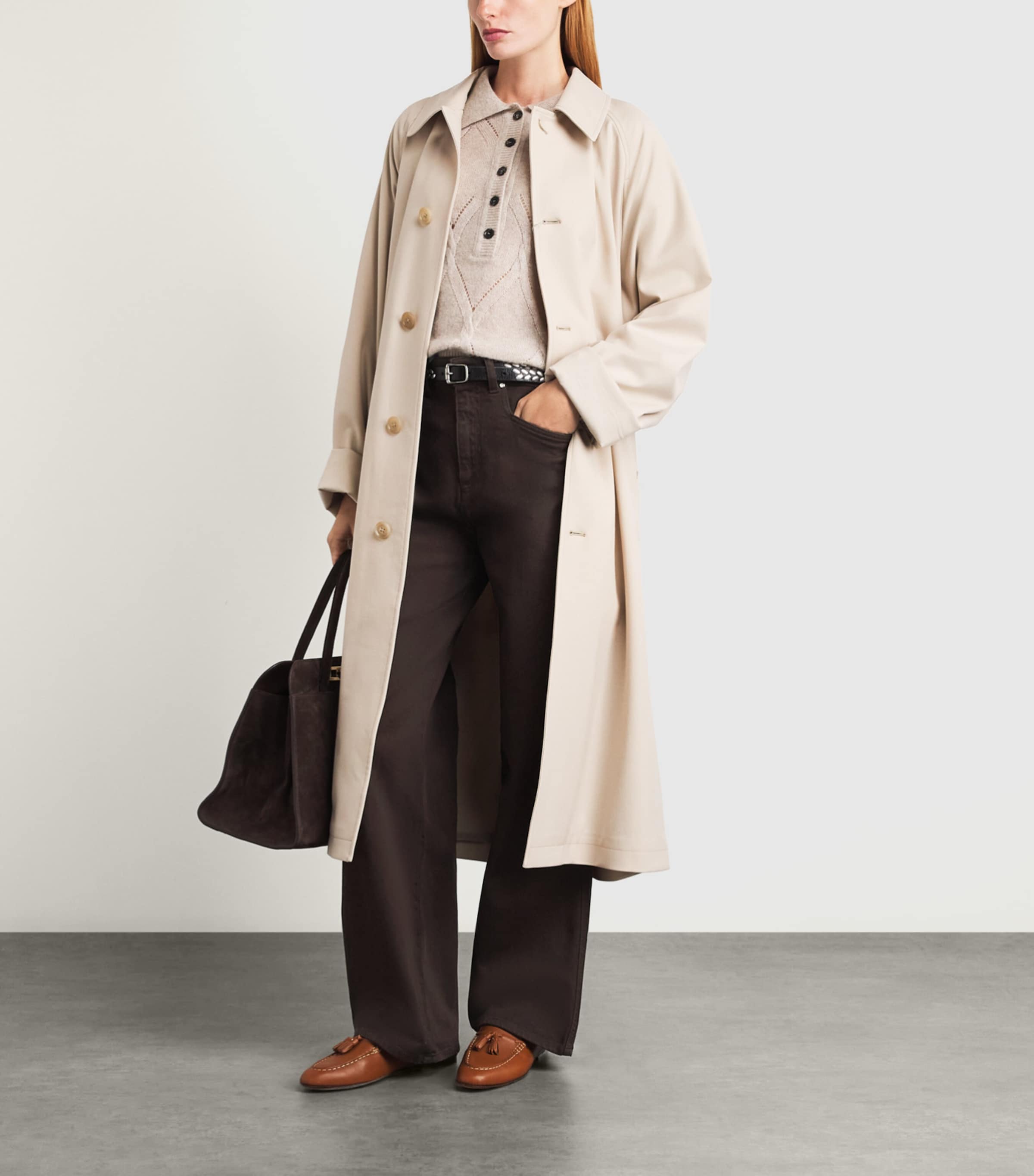 Kiton Womens Straight Jeans Brown Image 2