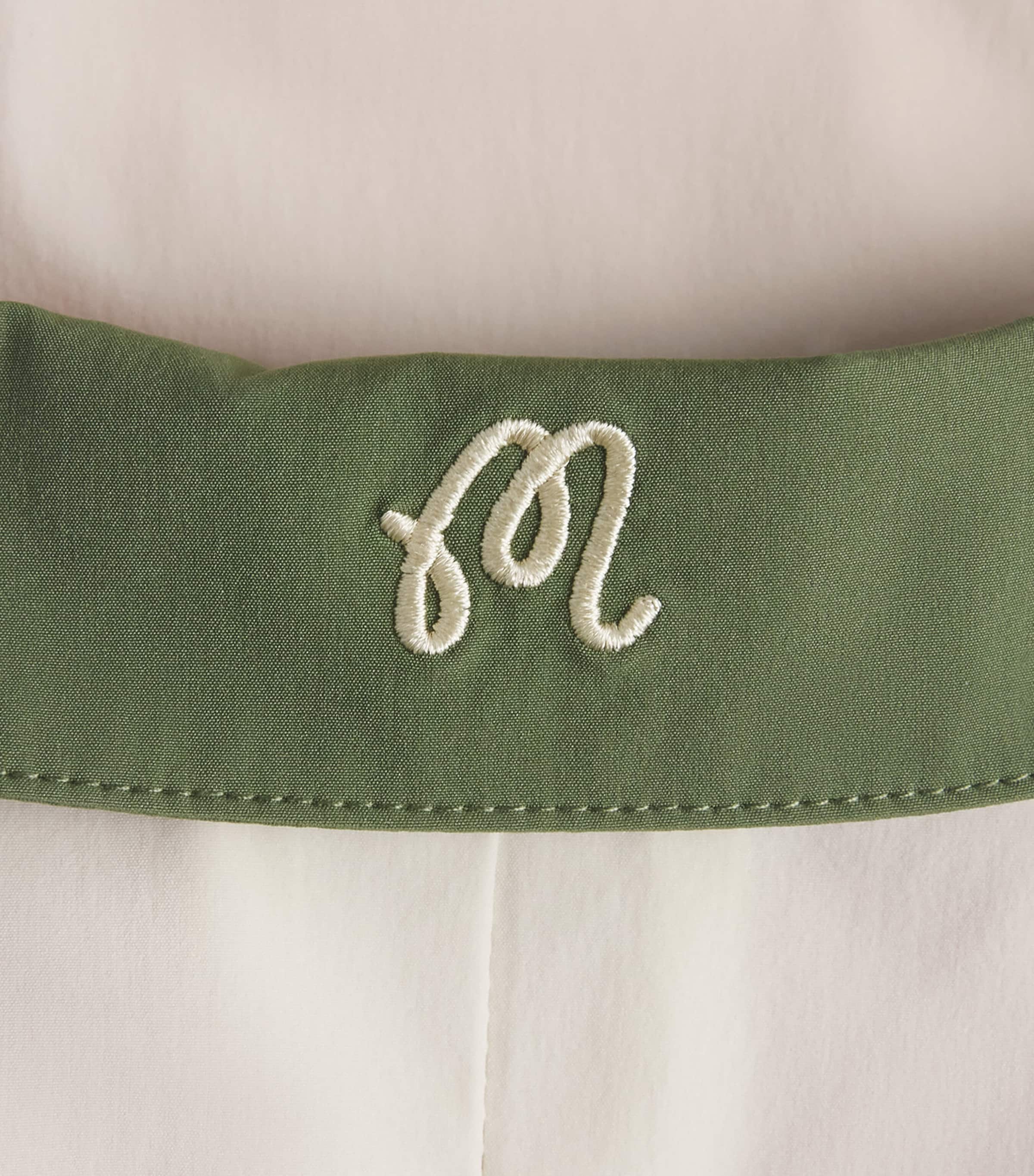Malbon Mens Marina Windshirt Cream / Olivine Image 6