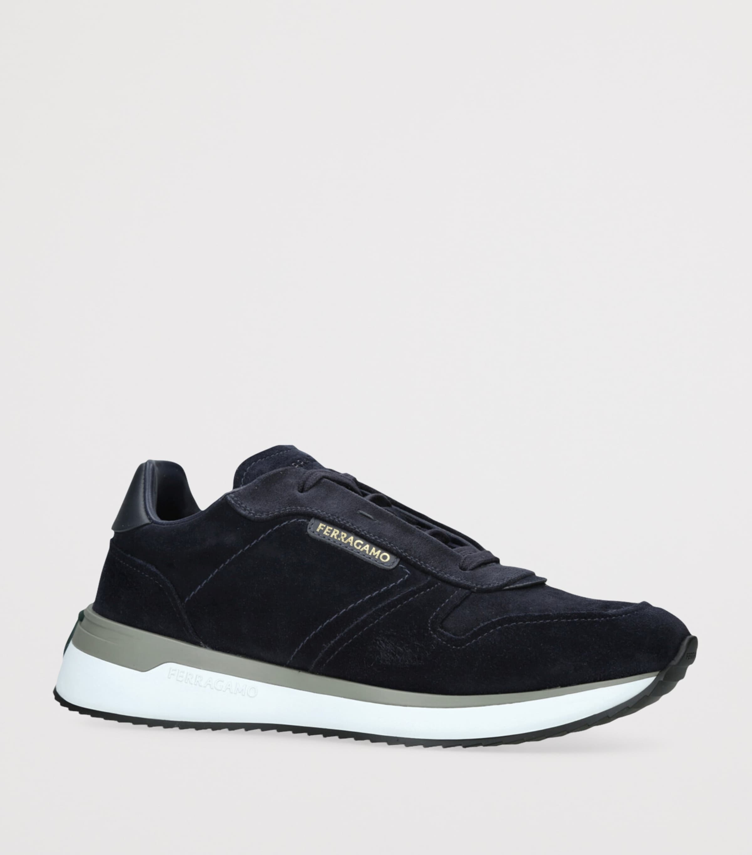 Suede Low-Top Sneakers BLUE/DARK Image 3