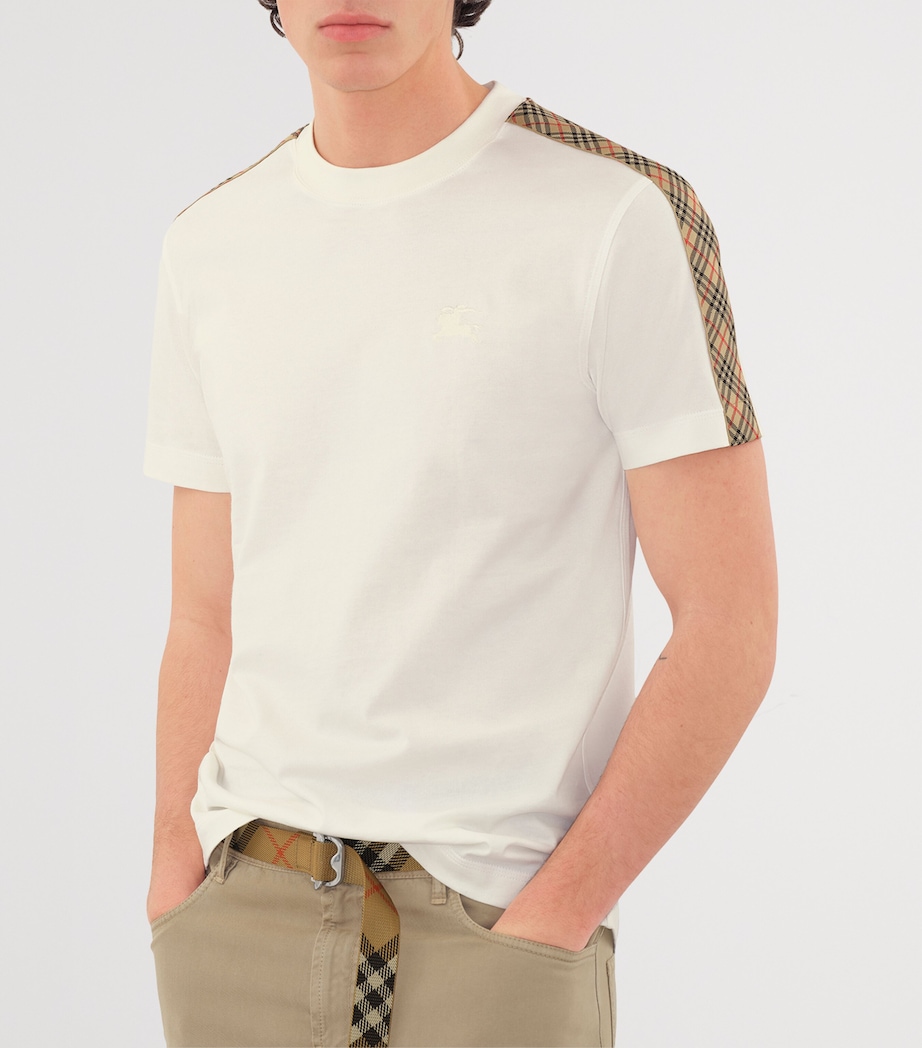 Check-Trim T-Shirt CHALK Image 5