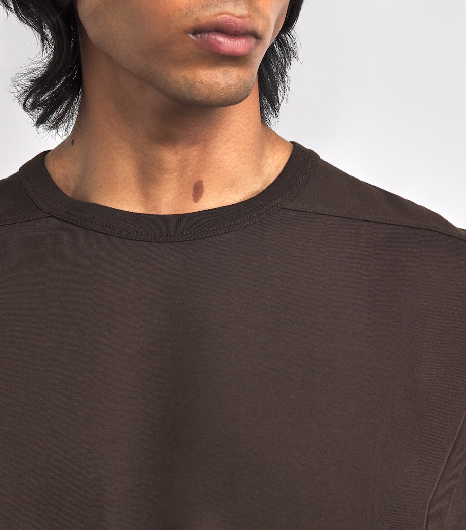 Rick Owens Mens Cotton Brad T-Shirt Drkdust Image 6