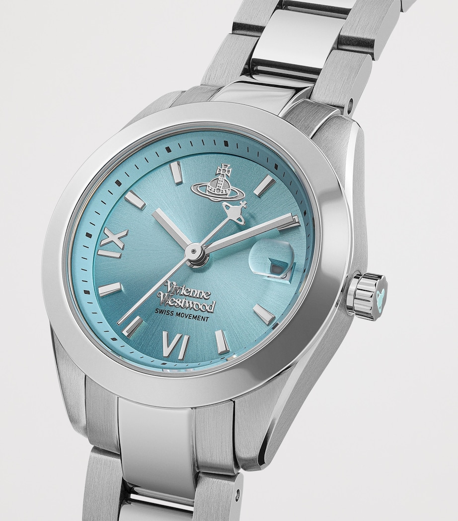 Vivienne Westwood Stainless Steel Fenchurch Watch 28mm Blu Gld Image 2