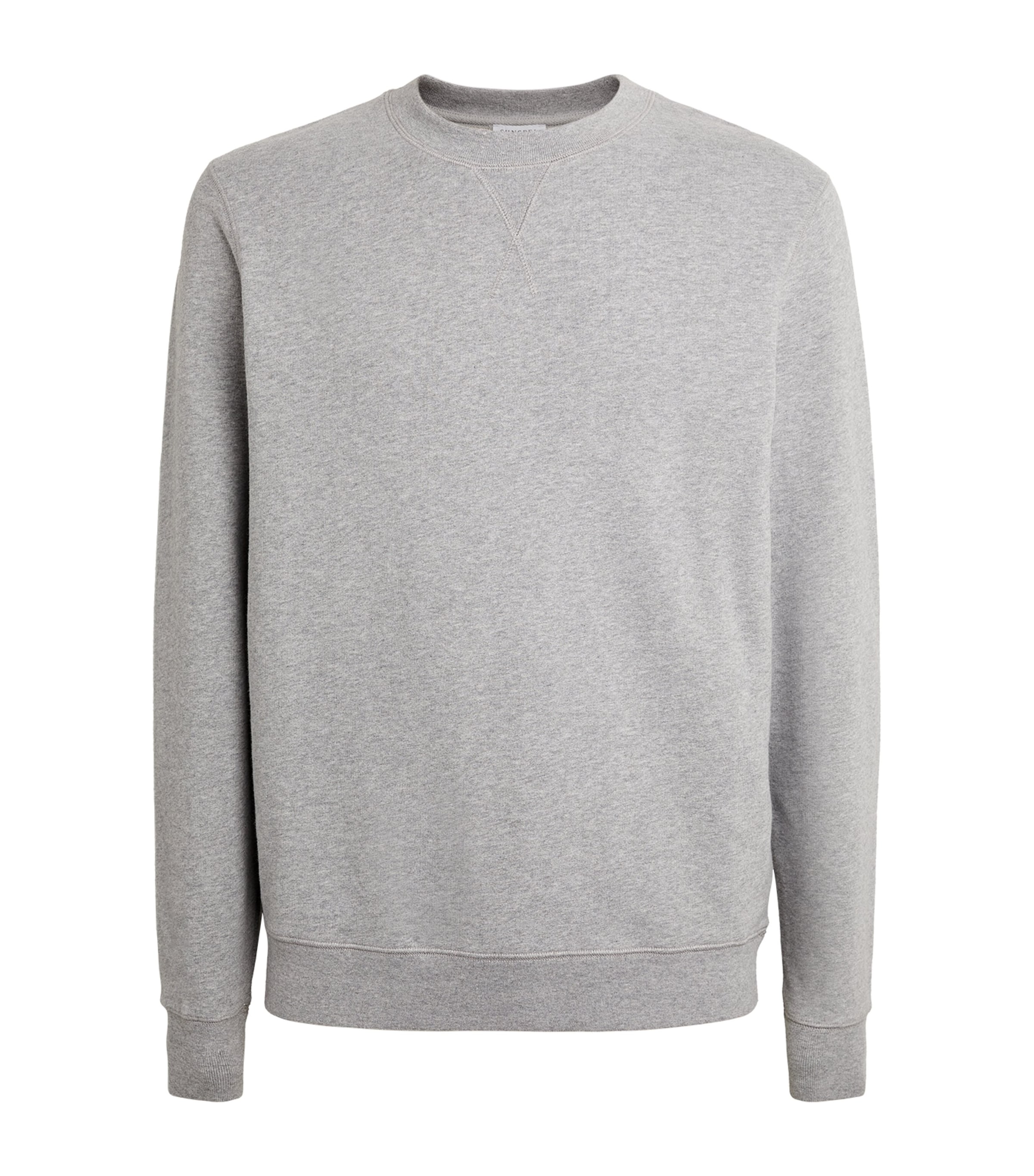 Sunspel Loopback Sweatshirt In Grey