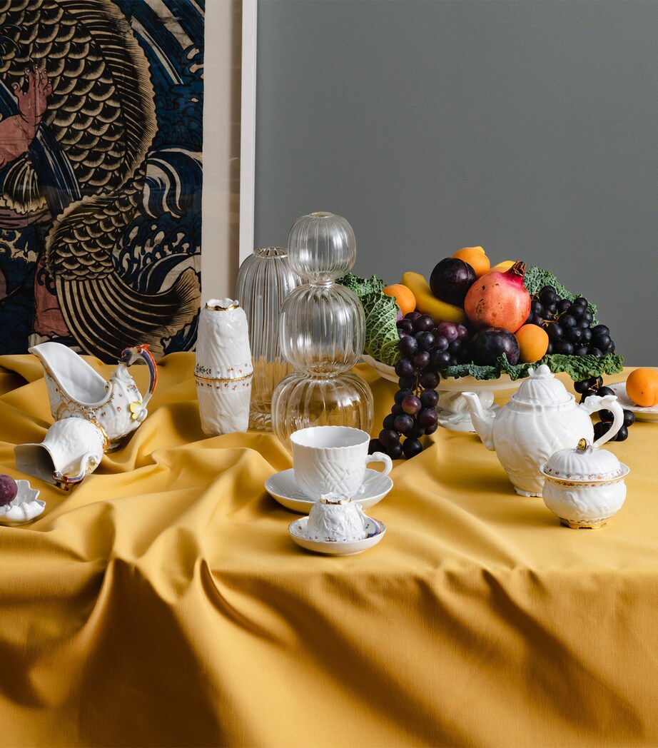 Meissen Swan Service Cappuccino Cup and Saucer White Image 4