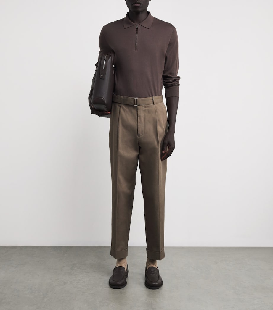 Cotton-Cashmere Polo Sweater E.12 T.MORO E25/26 Image 2