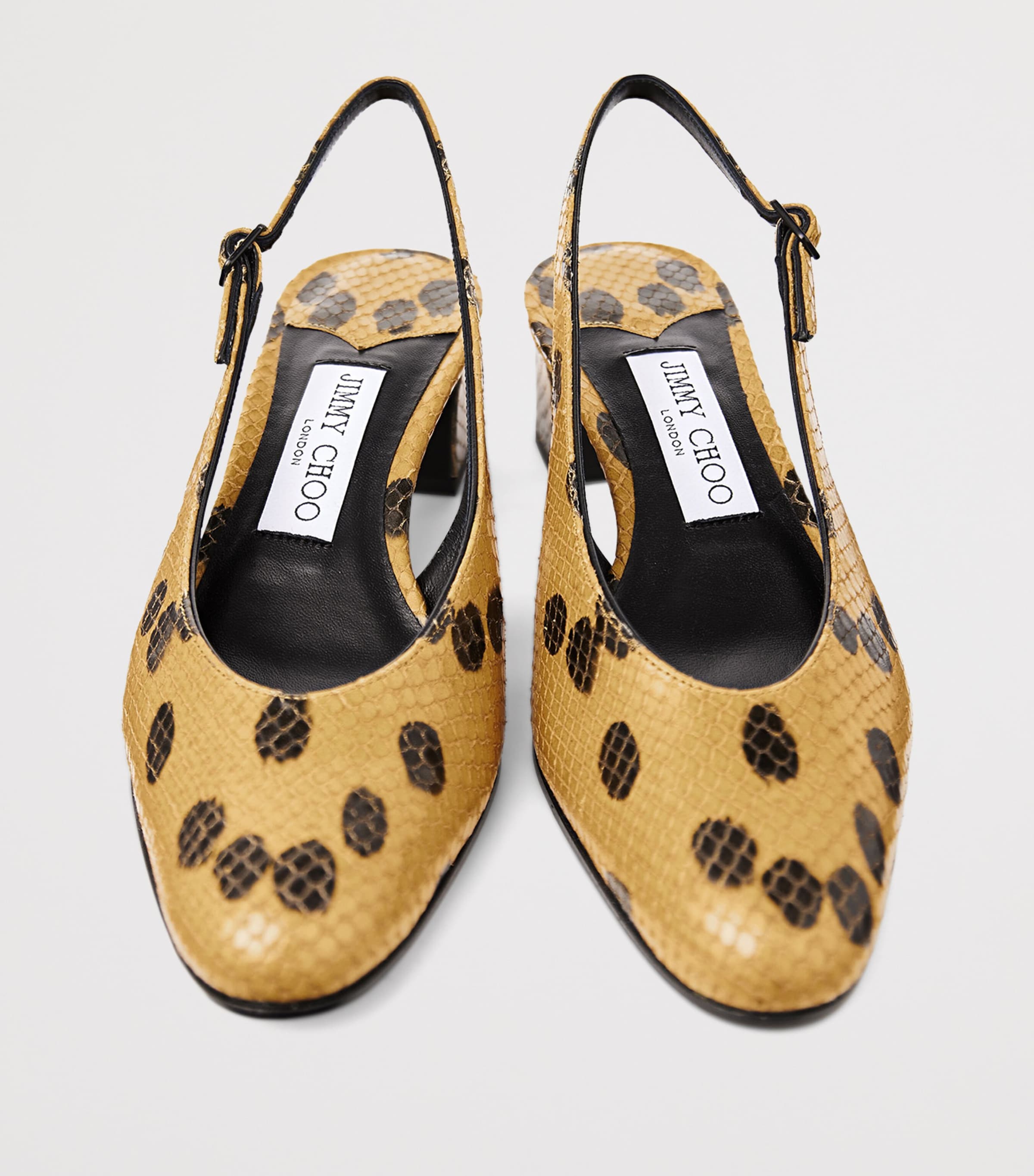 Jimmy Choo Eyla 45 Leather Slingback Pumps Cigar/black Image 4