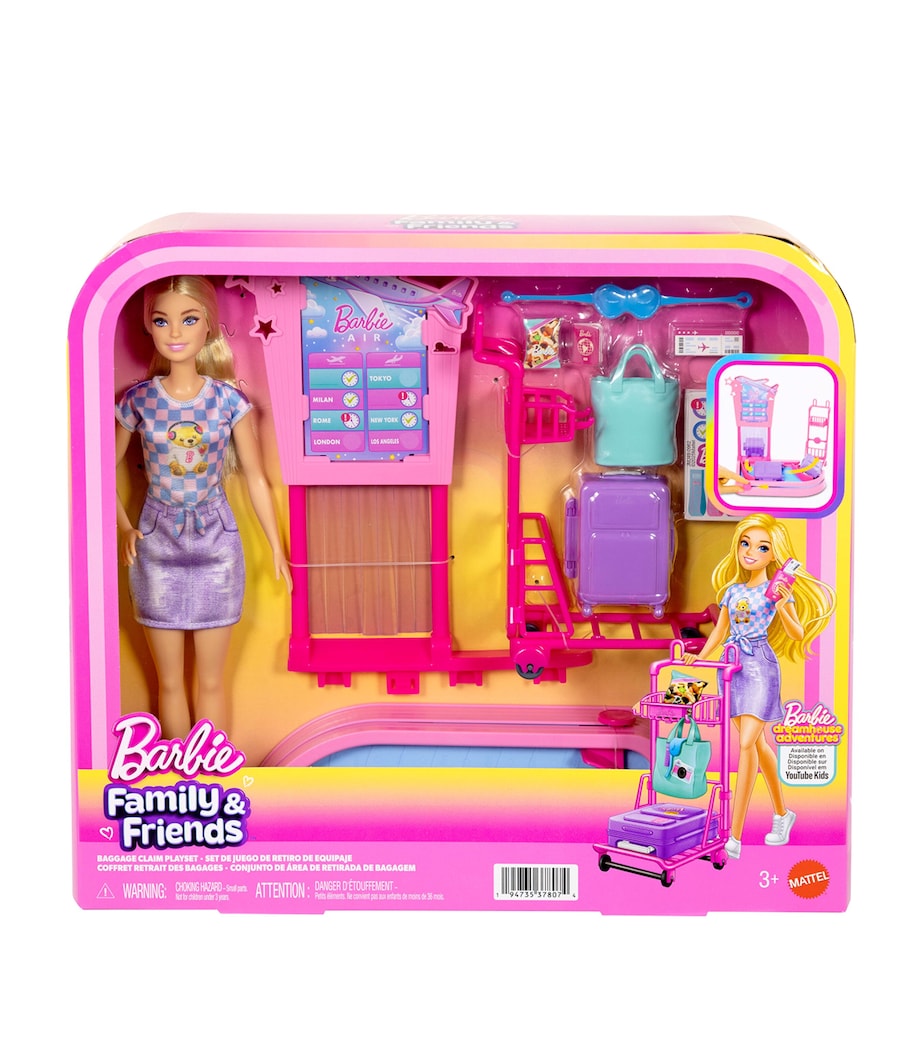 Barbie Barbie Family & Friends Baggage Claim Playset Image 1
