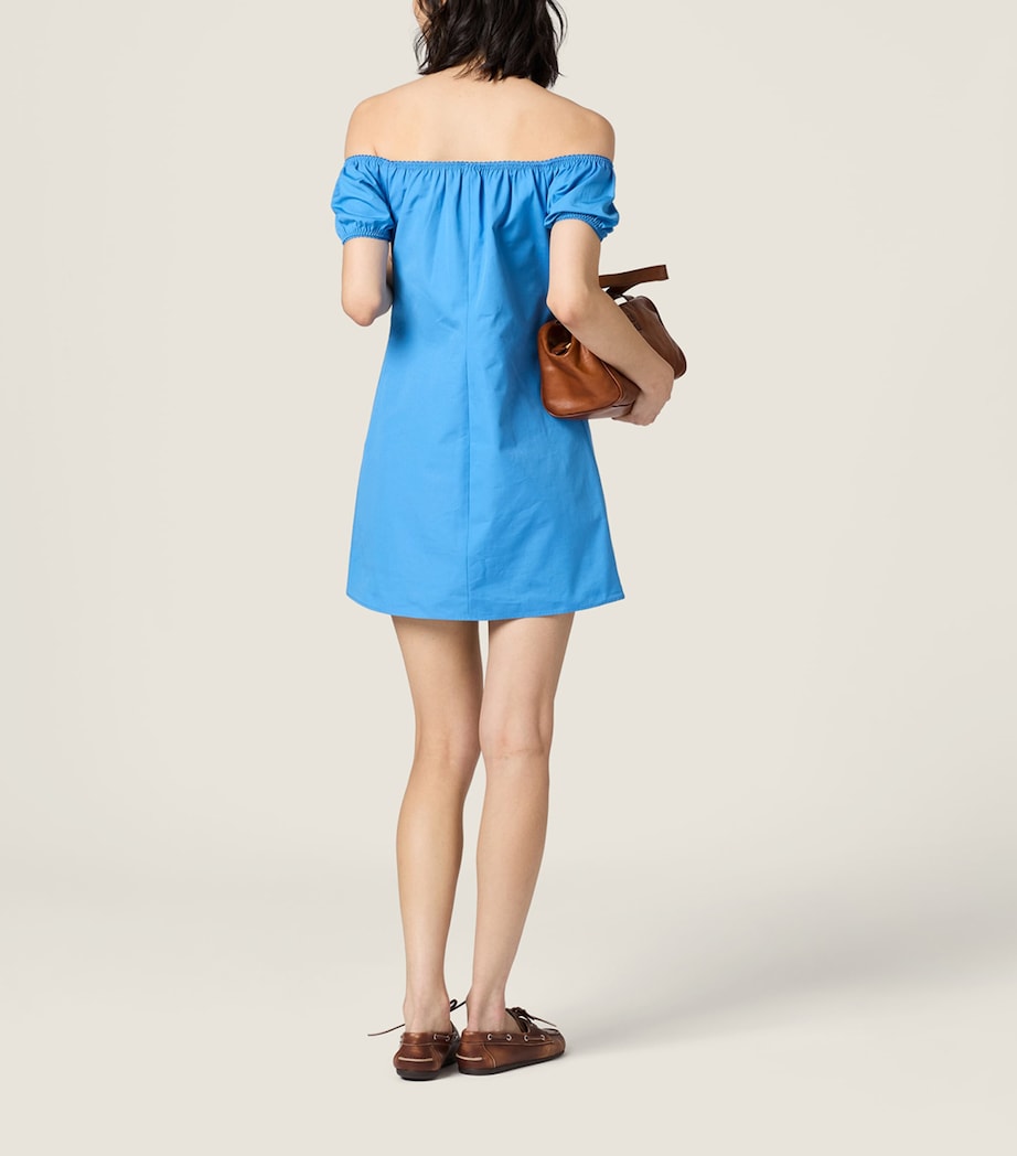 Miu Miu Womens Cotton Poplin Mini Dress Image 3