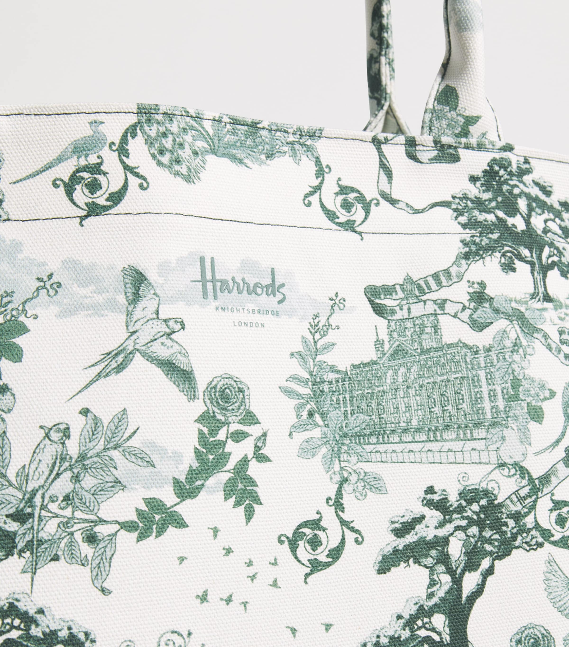 Harrods Medium Toile Tote Bag Toile Image 4