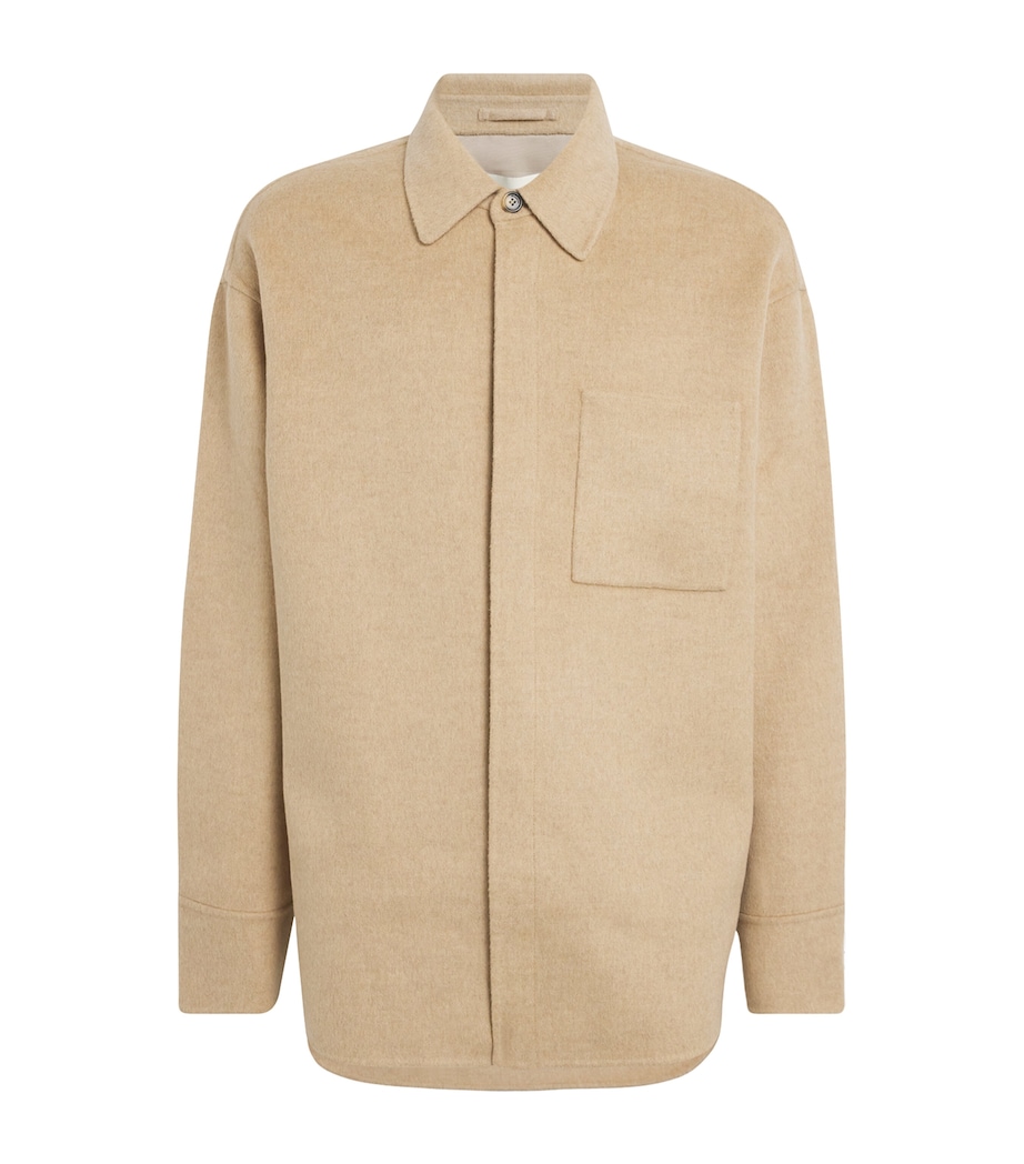 Oversized Wool Shirt Jacket CLAY MELANGE Image 1