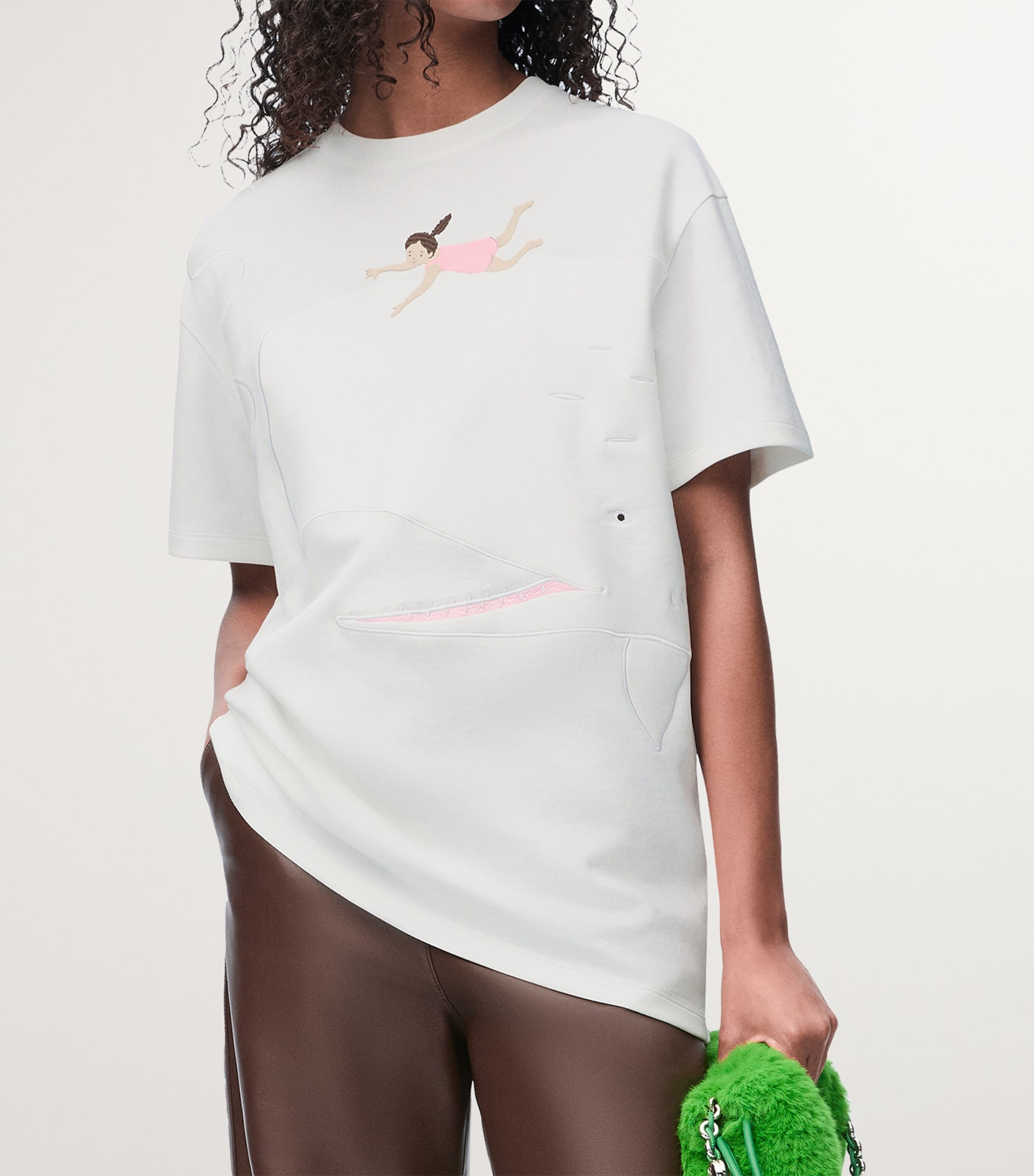 LOEWE x Suna Fujita Embroidered T-Shirt | Harrods SG