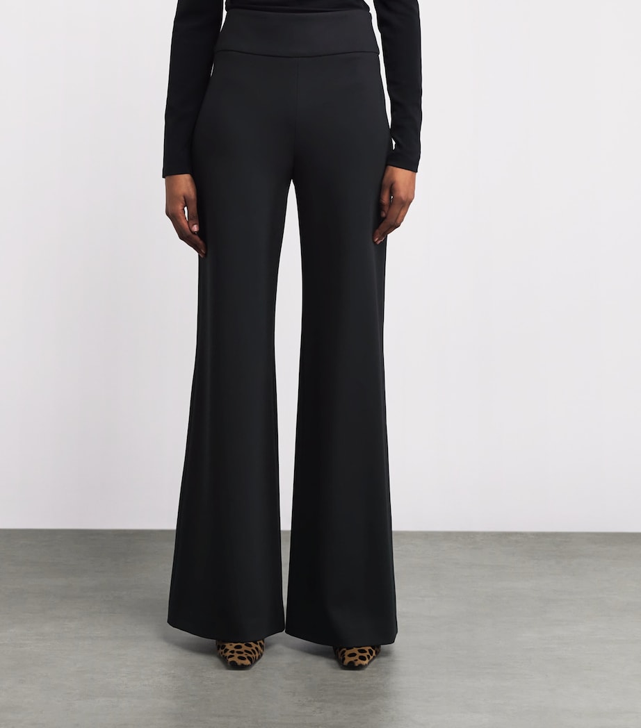 Ponte Kalinda Wide-Leg Trousers B0002 BLACK Image 3