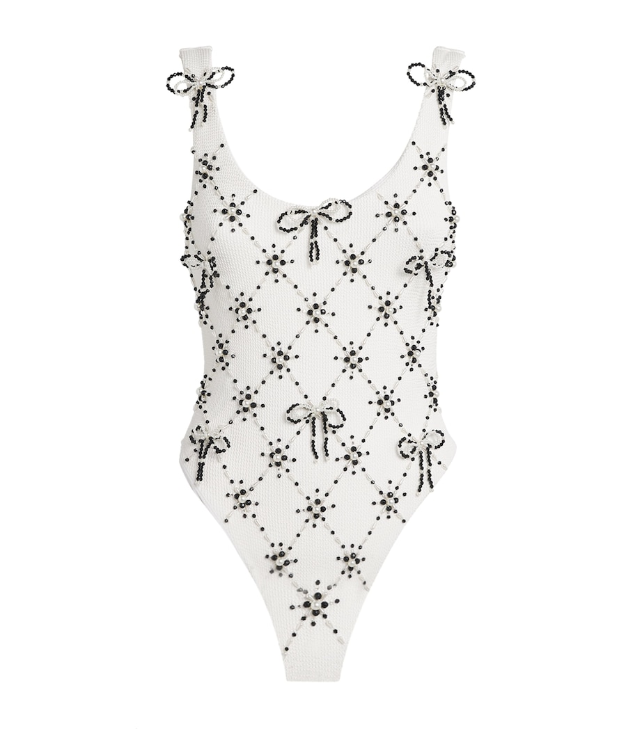 Embellished Grace Bodysuit WHITE Image 1