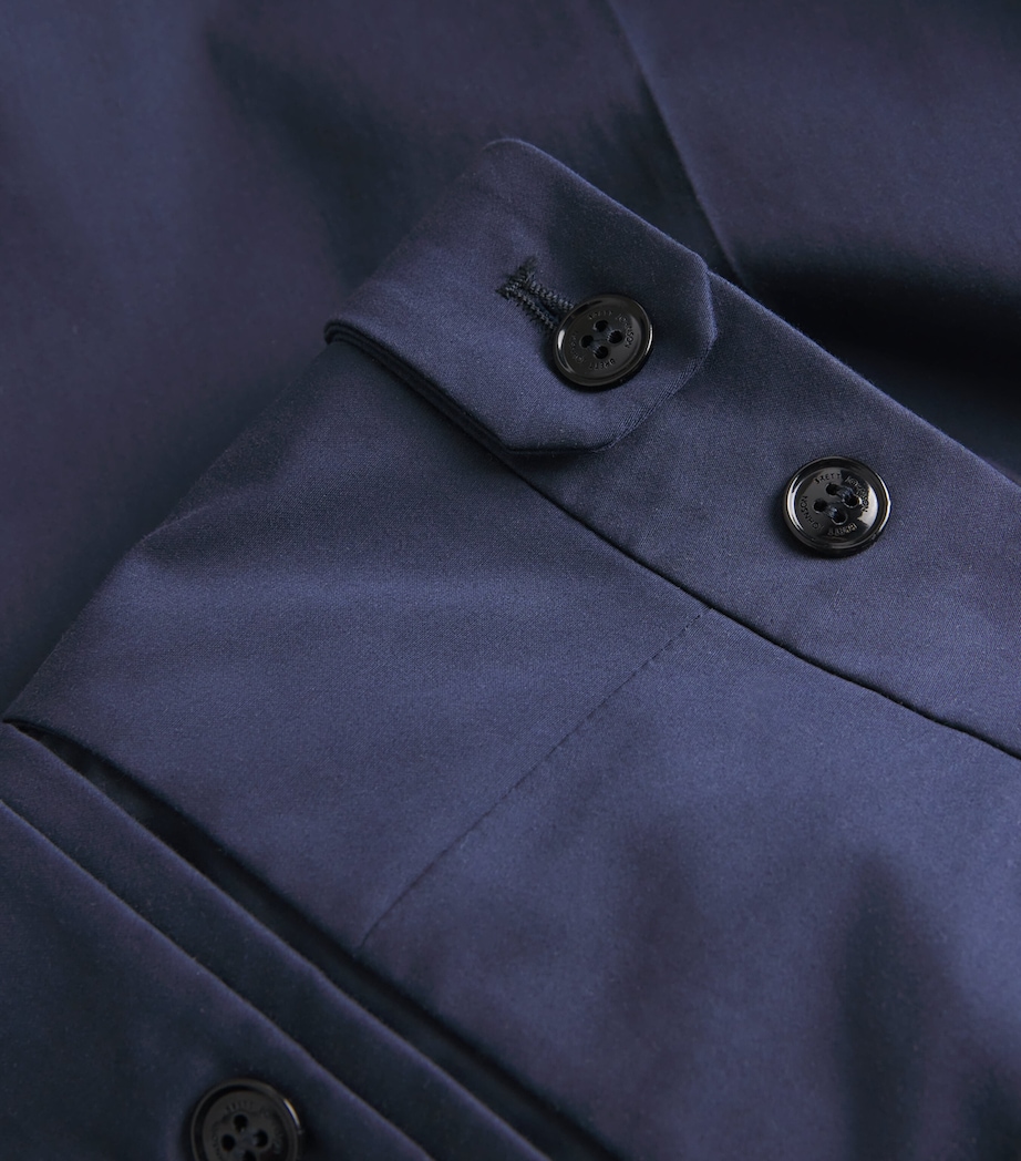 Brett Johnson Mens Cotton-Silk Shorts Navy Image 5