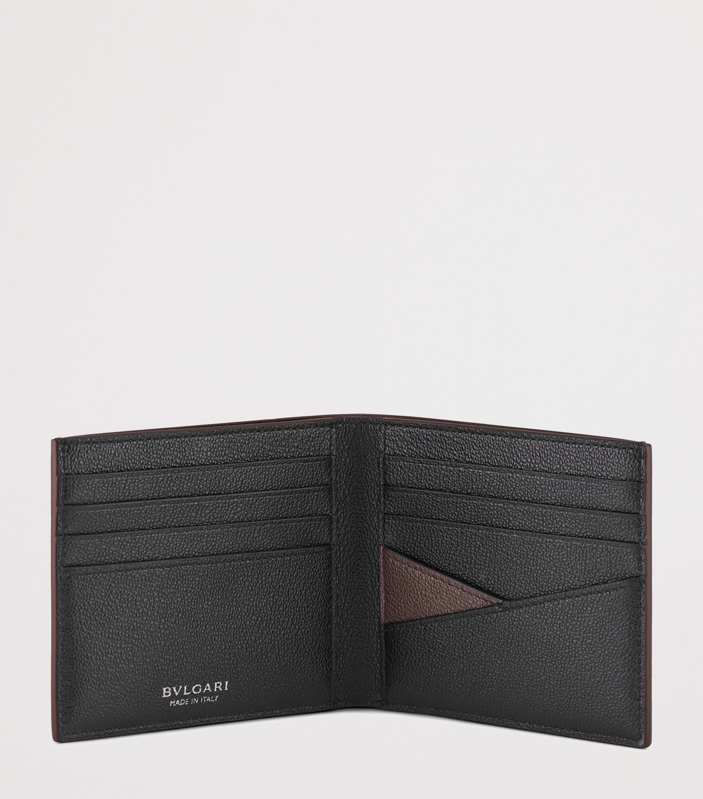 Leather Bvlgari Bvlgari Man Hipster Wallet BROWN MEDIUM Image 2