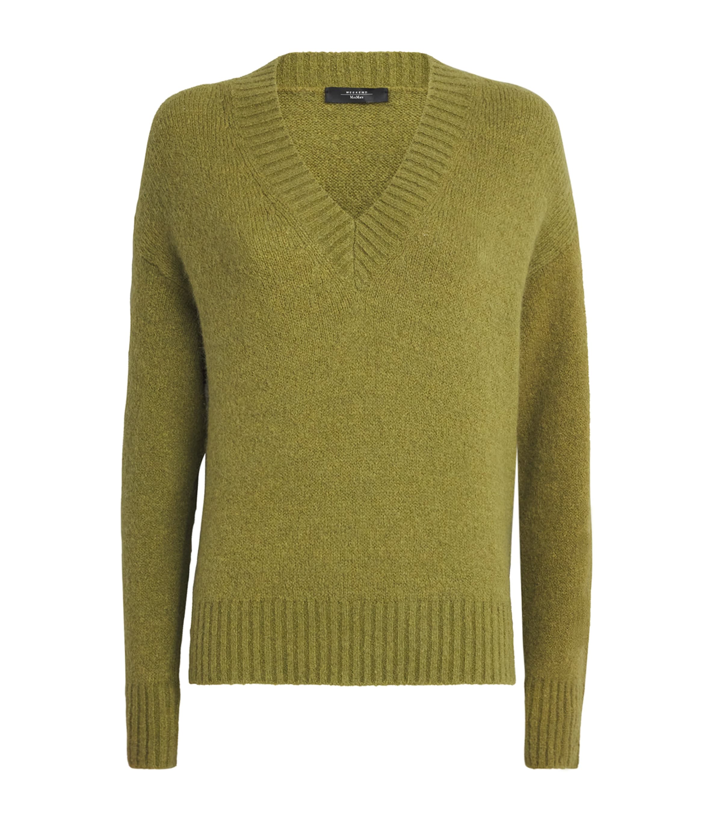 Weekend Max Mara Green Visita Sweater In Green