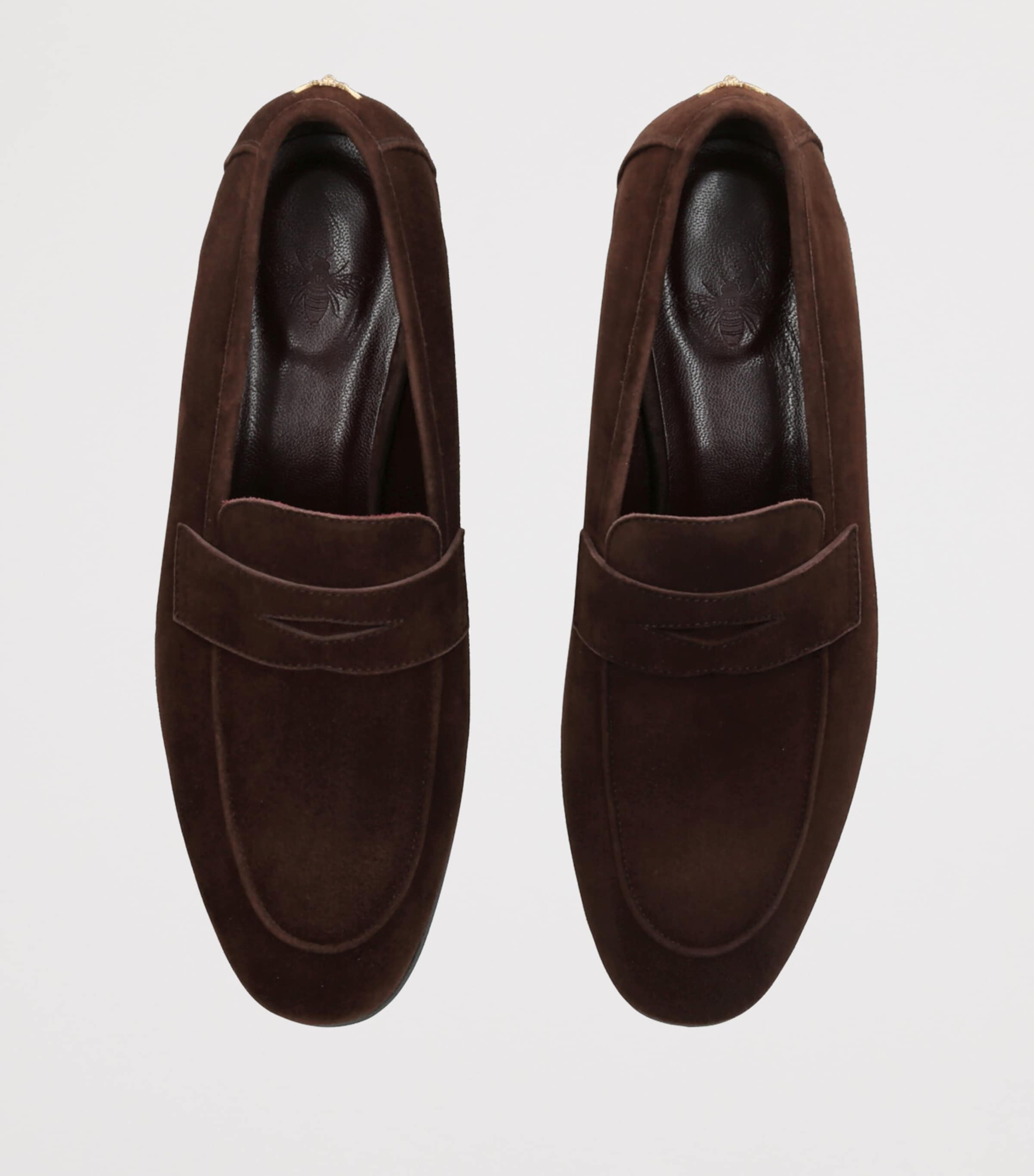 Bougeotte Suede Flaneur Loafers Dark Brown Image 4