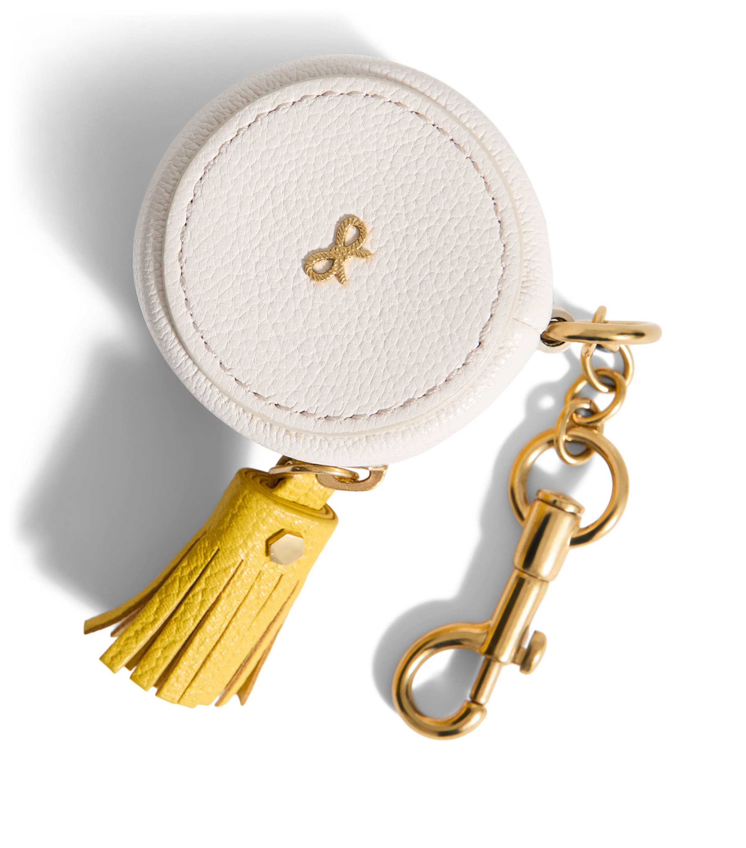 Leather Carmex Coin Purse Charm YELLOW Image 4