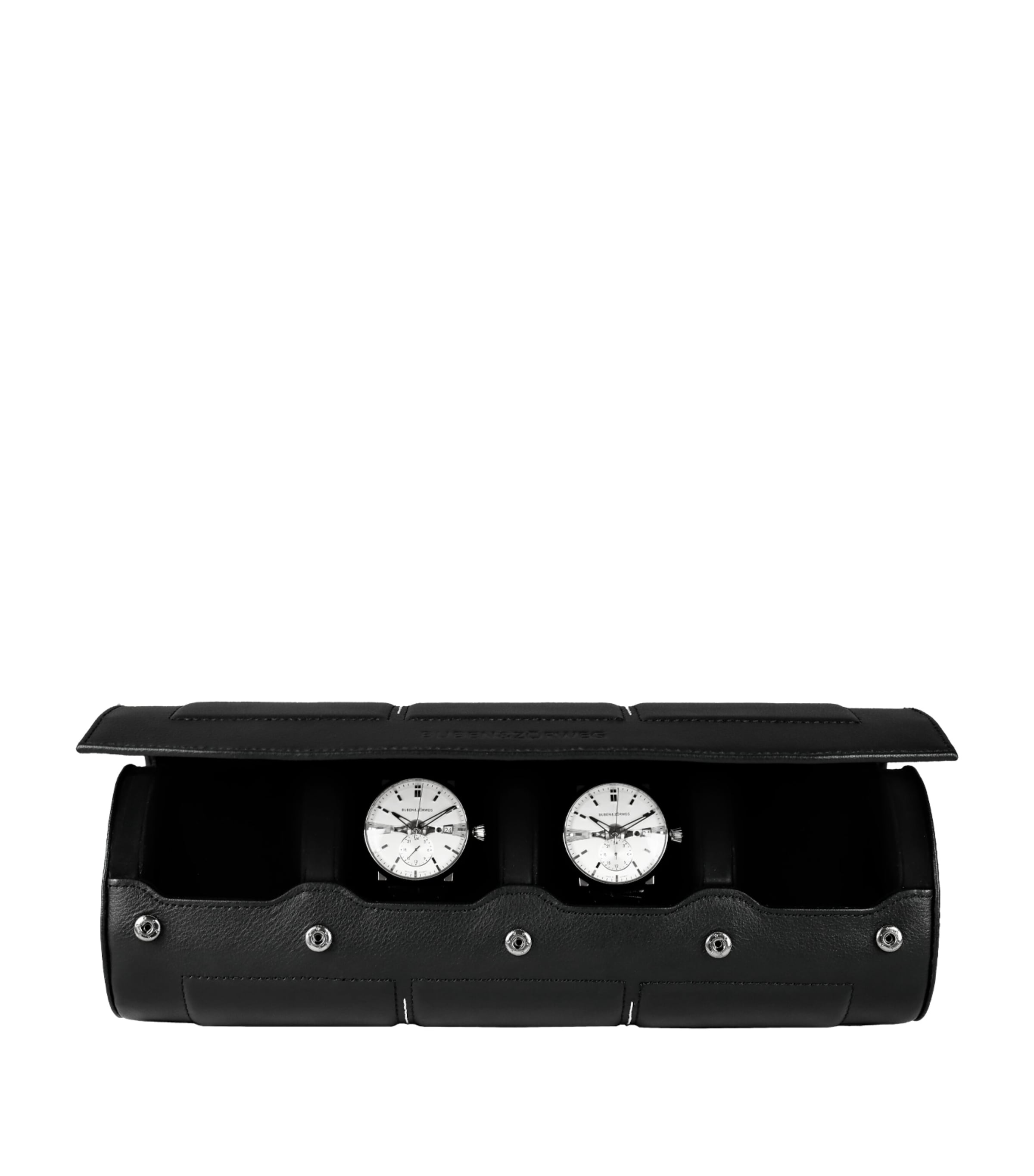 Buben & Zorweg Leather Nitro 4 Watch Case Black Image 1