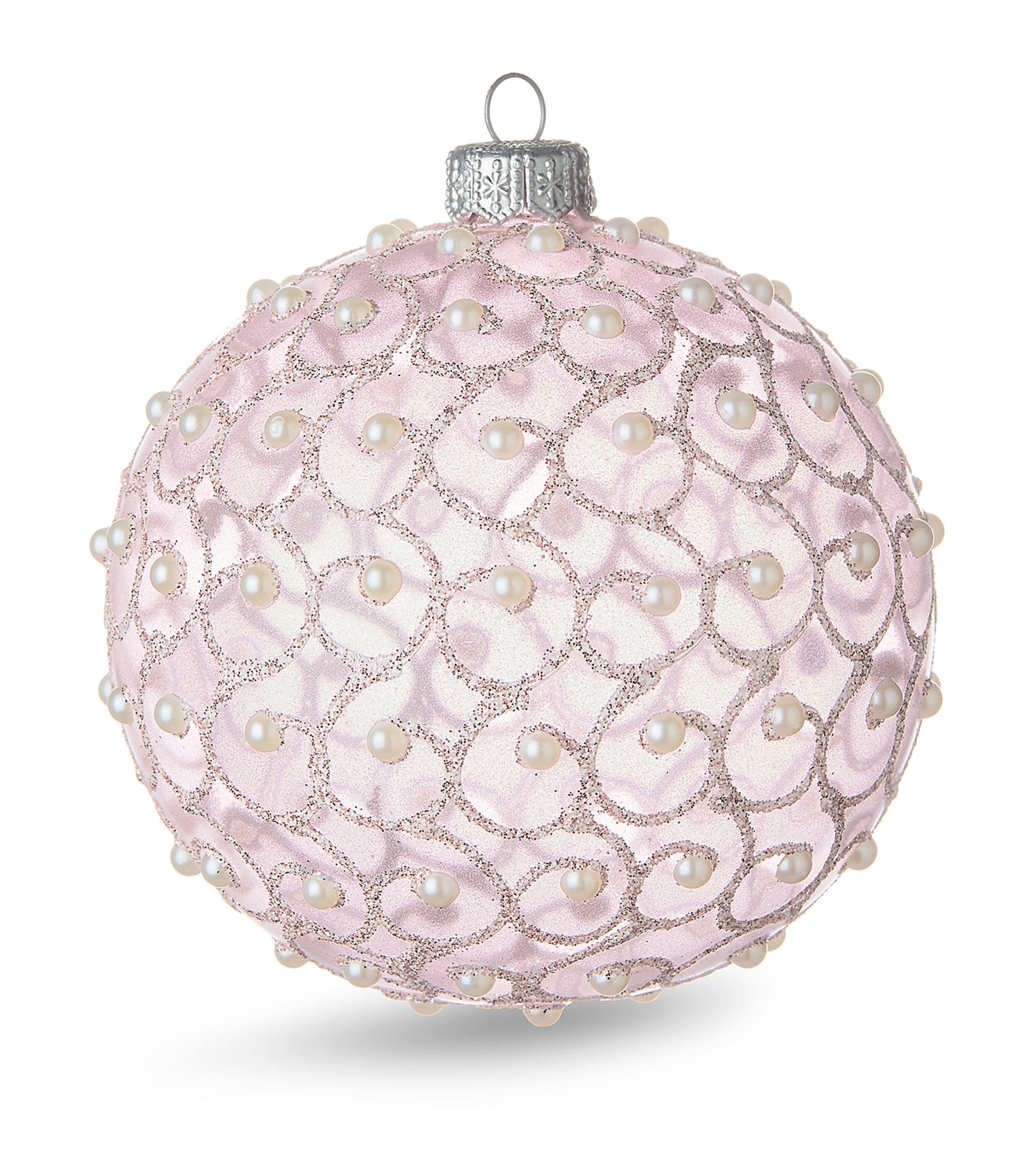 Harrods Faux Pearl-embellished Bauble In Pink