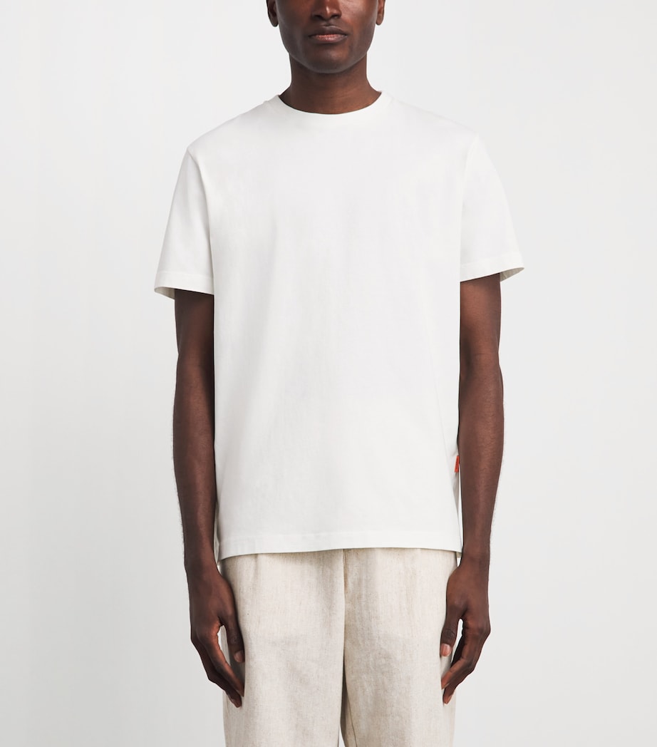 Barena Mens Cotton T-Shirt Bianco Image 4