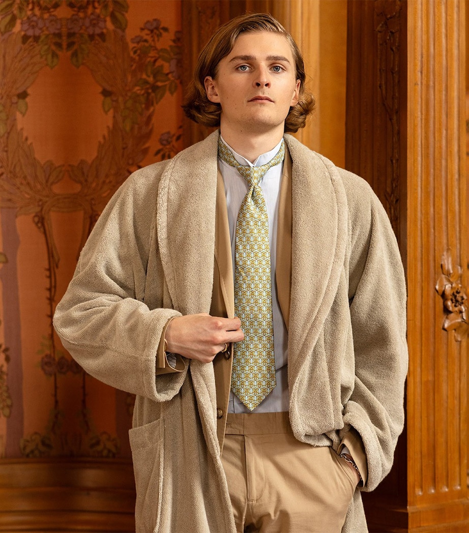 Yves Delorme Womens Étoile Bathrobe (Extra Large) Pierre Image 3