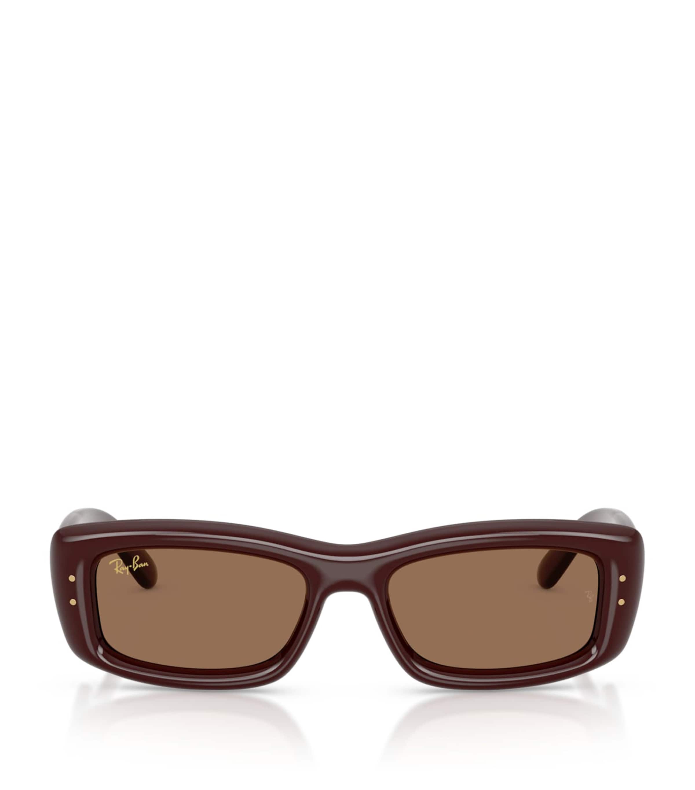 Ray-Ban Kiliane Puffer Rectangle Sunglasses Brown Image 1