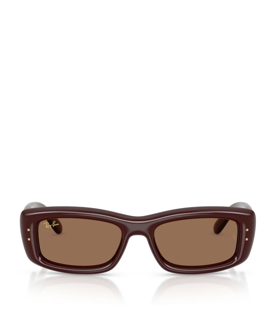 Ray-Ban Kiliane Puffer Rectangle Sunglasses Brown Image 1