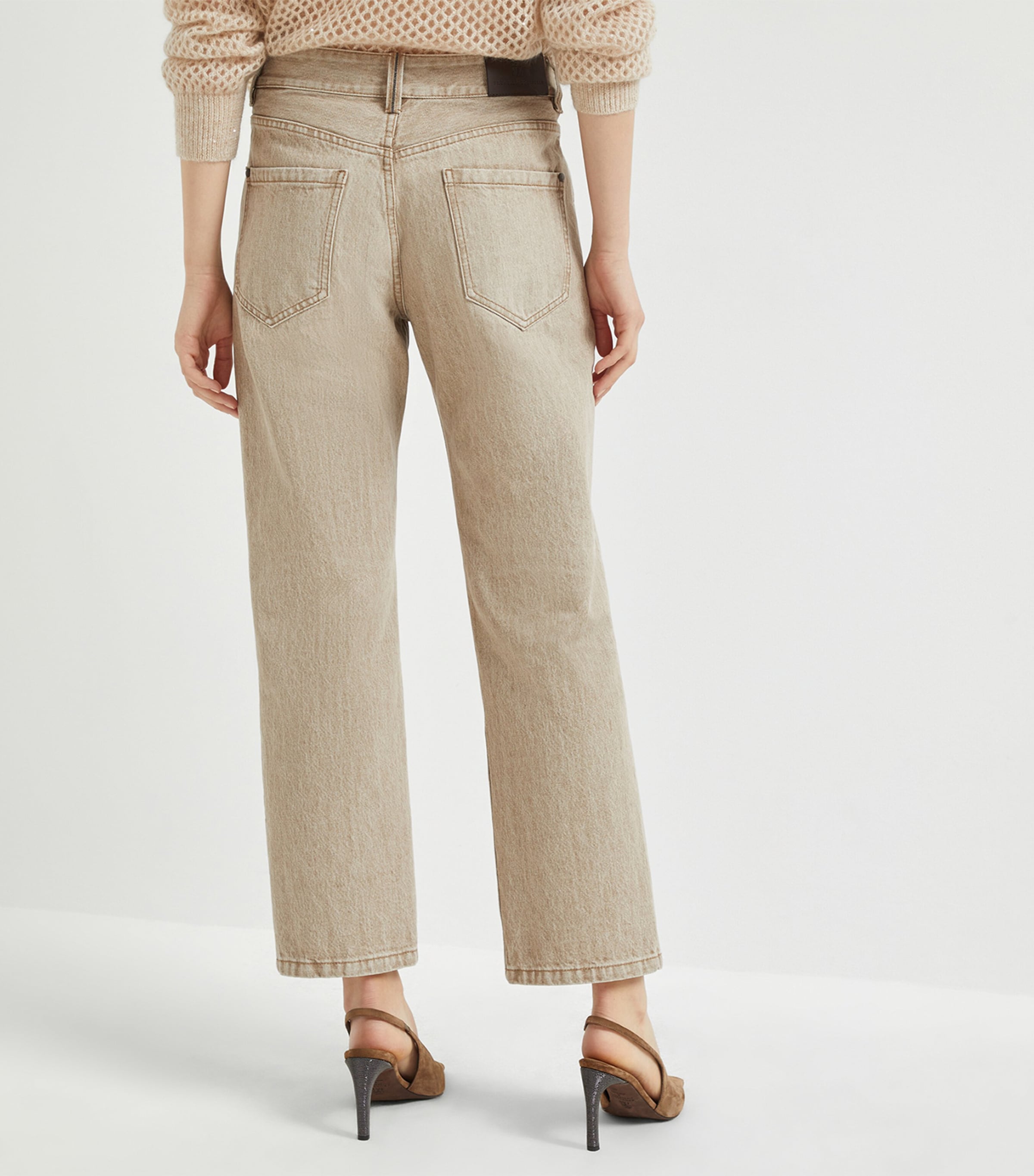 Authentic Cotton Straight Jeans C9037 Image 3