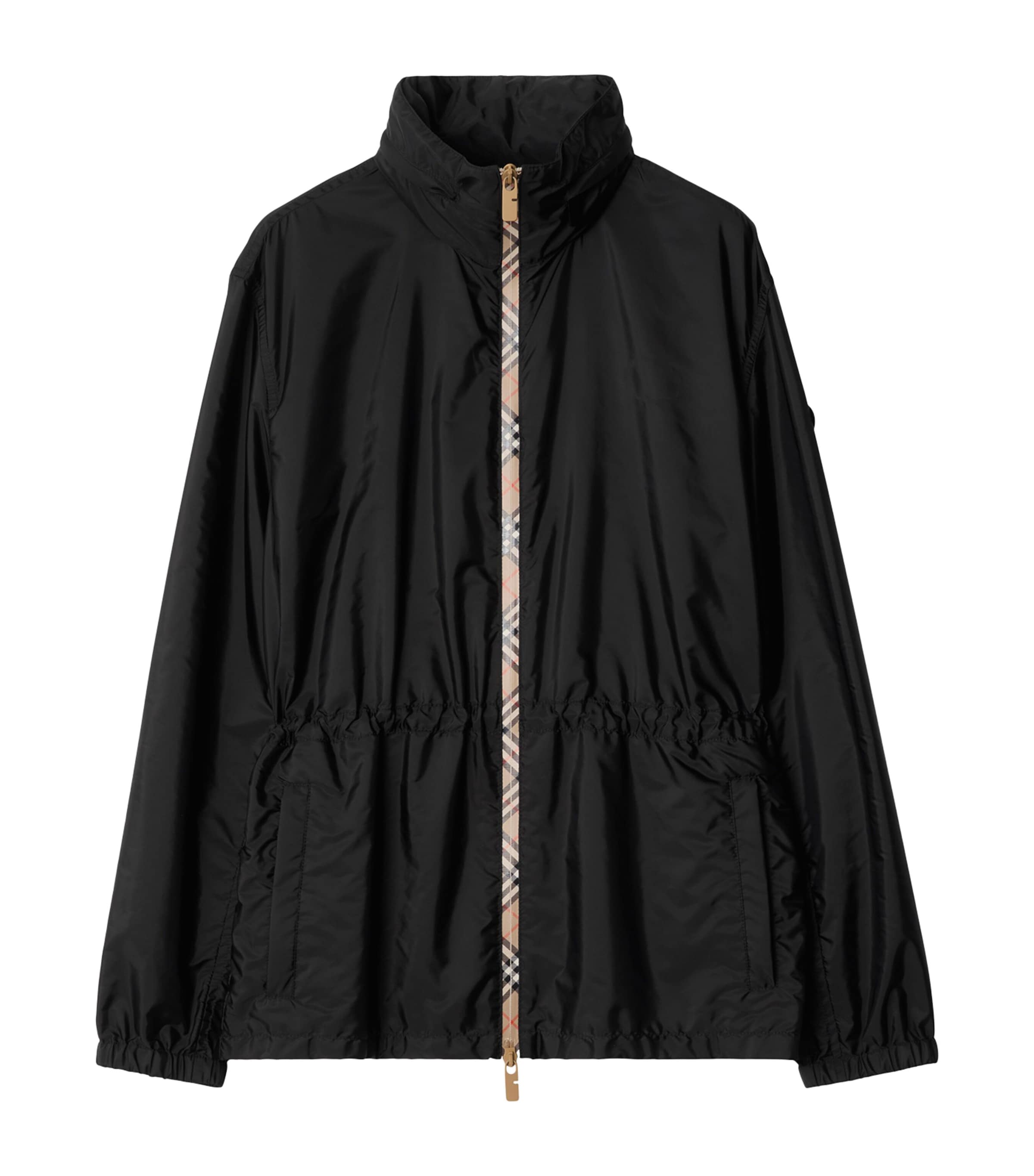 Burberry Technical Adaptable Check-trim Parka In Black