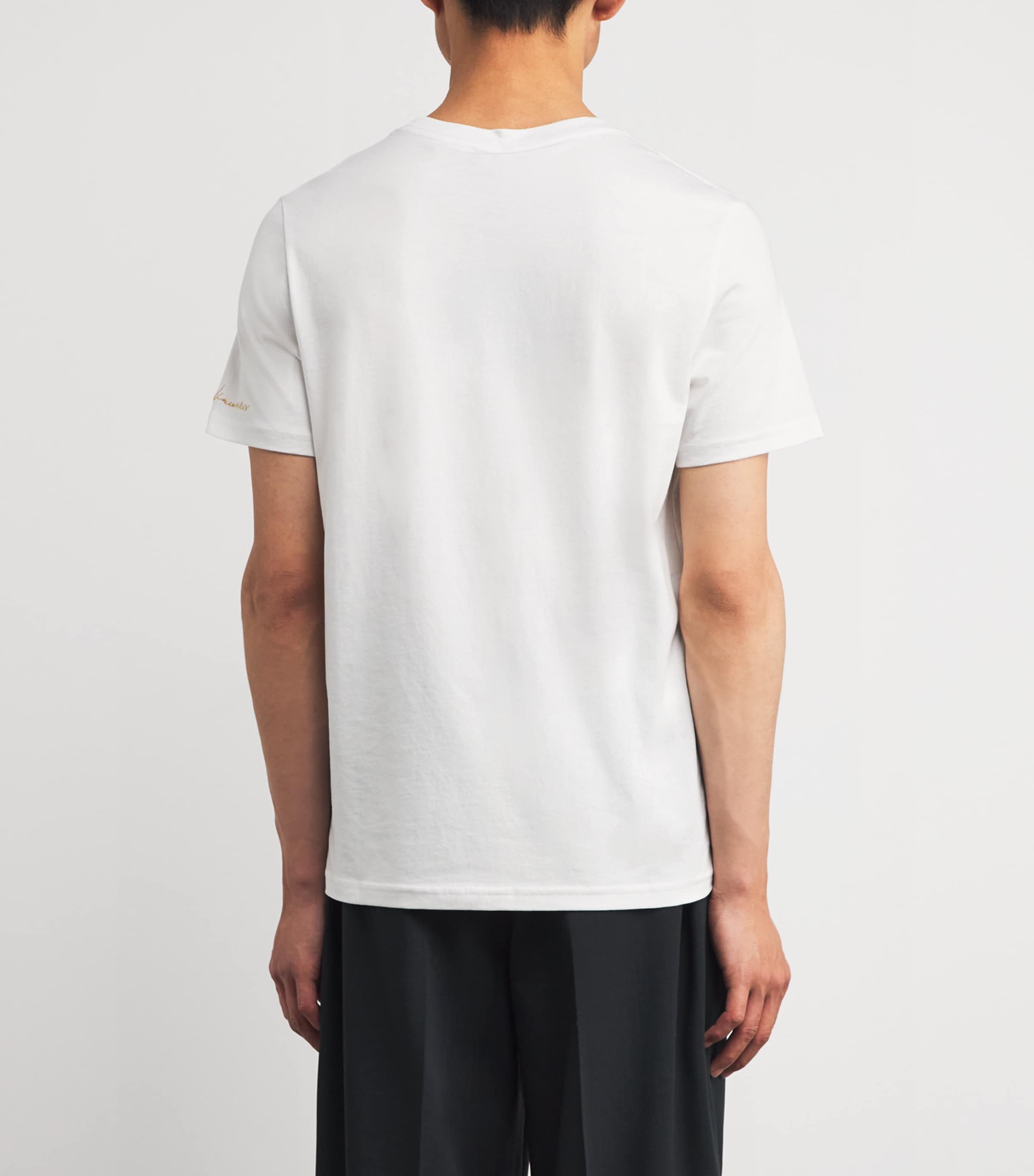 Cotton Logo Augustine T-Shirt WHITE - 160 Image 4