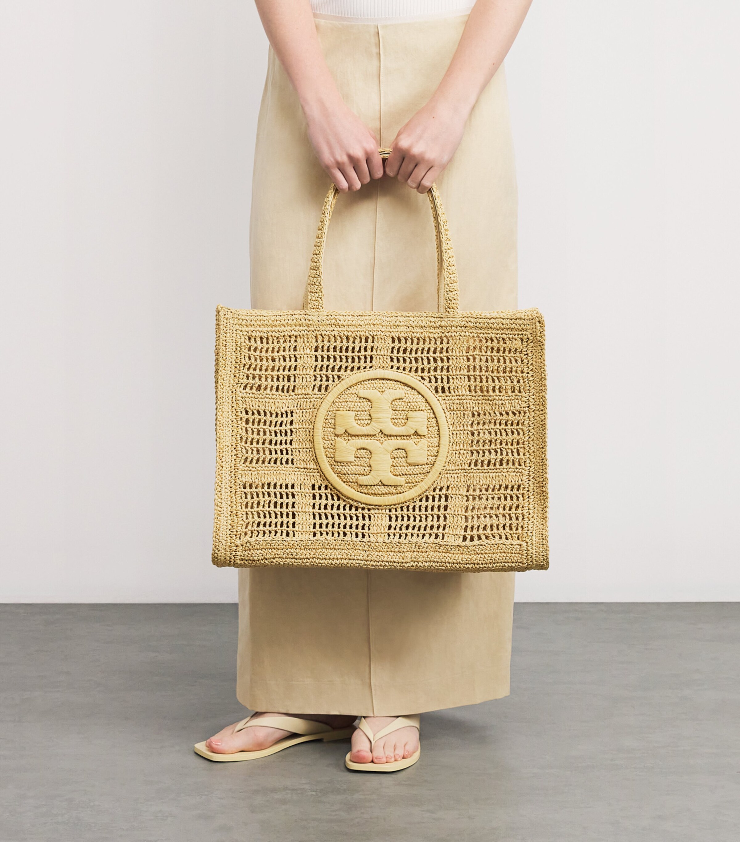 Tory Burch Large Crochet Ella Tote Bag | Harrods US