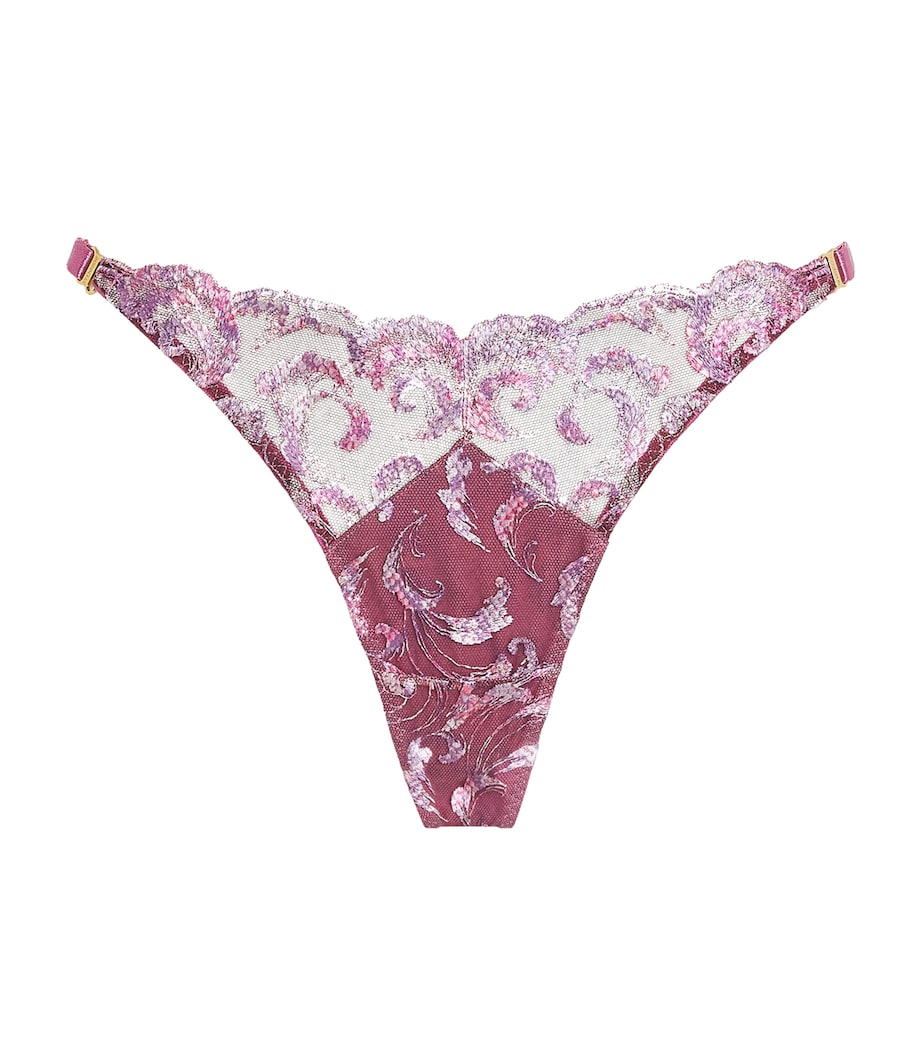 Siren Strap Thong RASPBERRY Image 1