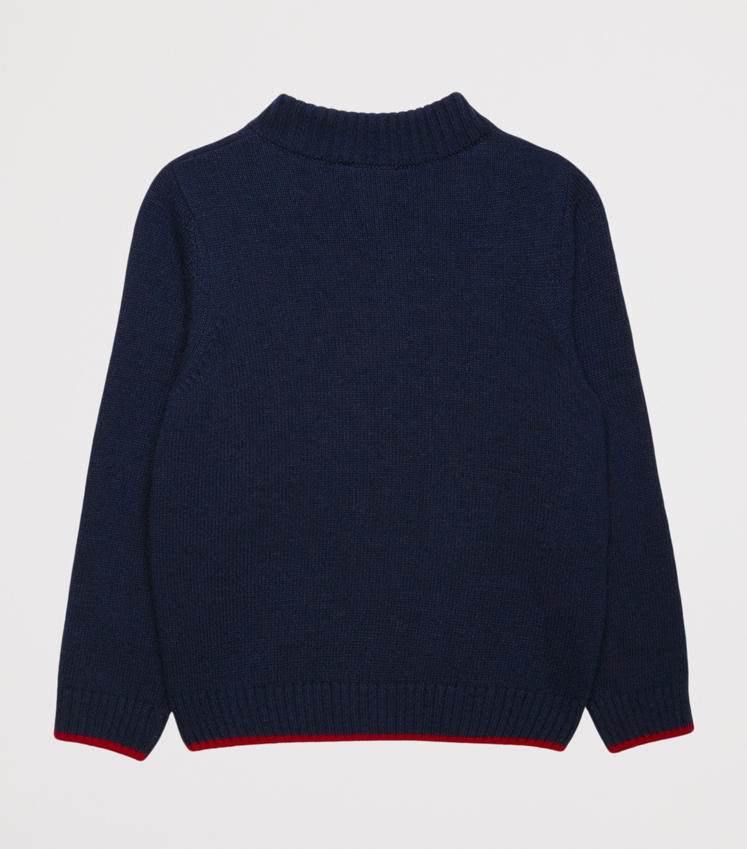 Trotters Callum Half-Zip Sweater (2-5 Years) Navy Image 2