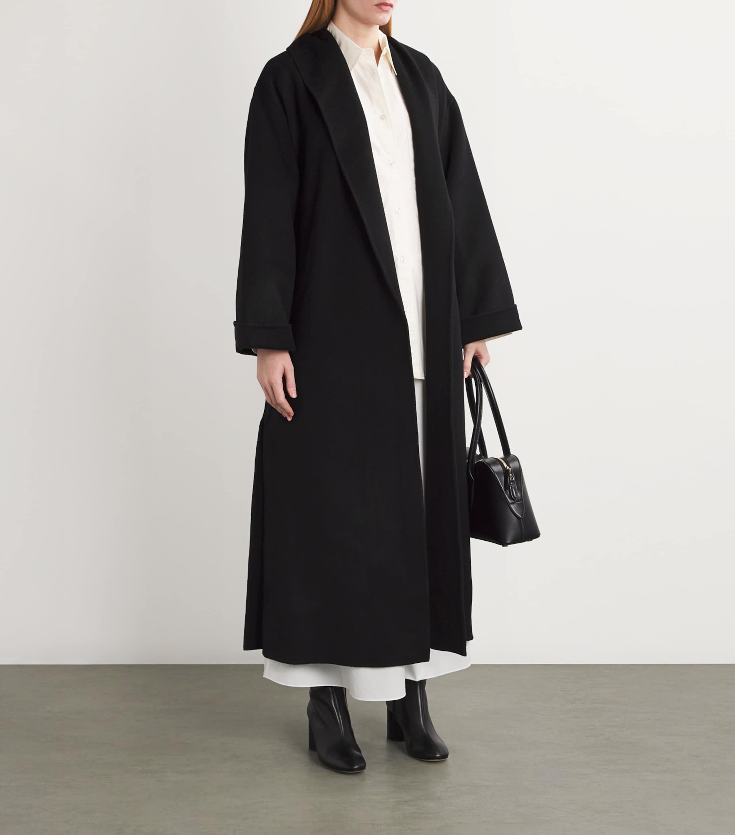 BY MALENE BIRGER 新品アウター、ロングコートジャケット By Malene Birger Black Wool Trullem Belted Coat | Harrods US